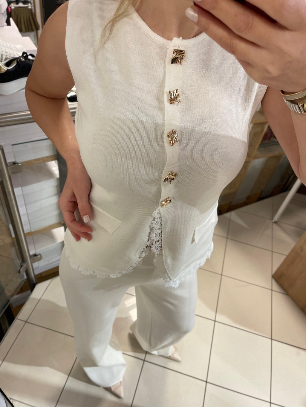 FEINSTRICK ZWEITEILER CLAUDIA