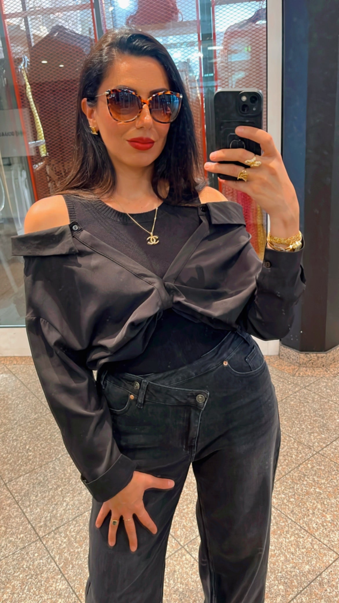 CUTOUT blouse top