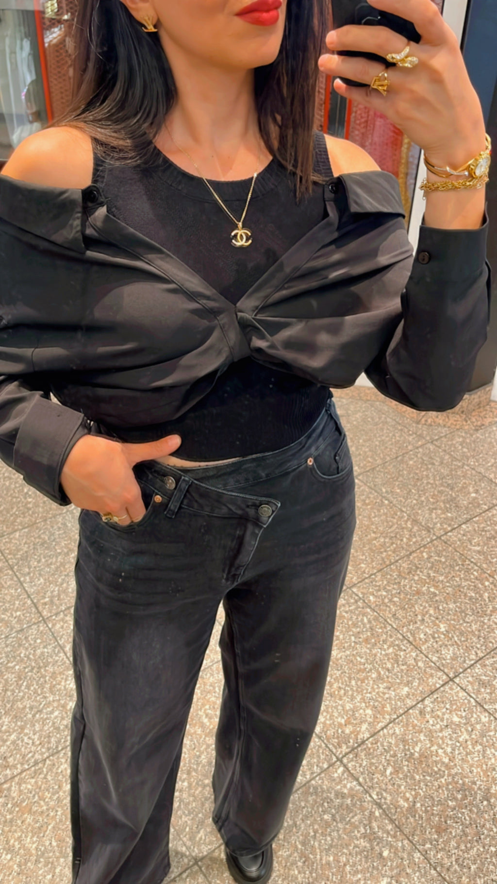 CUTOUT blouse top