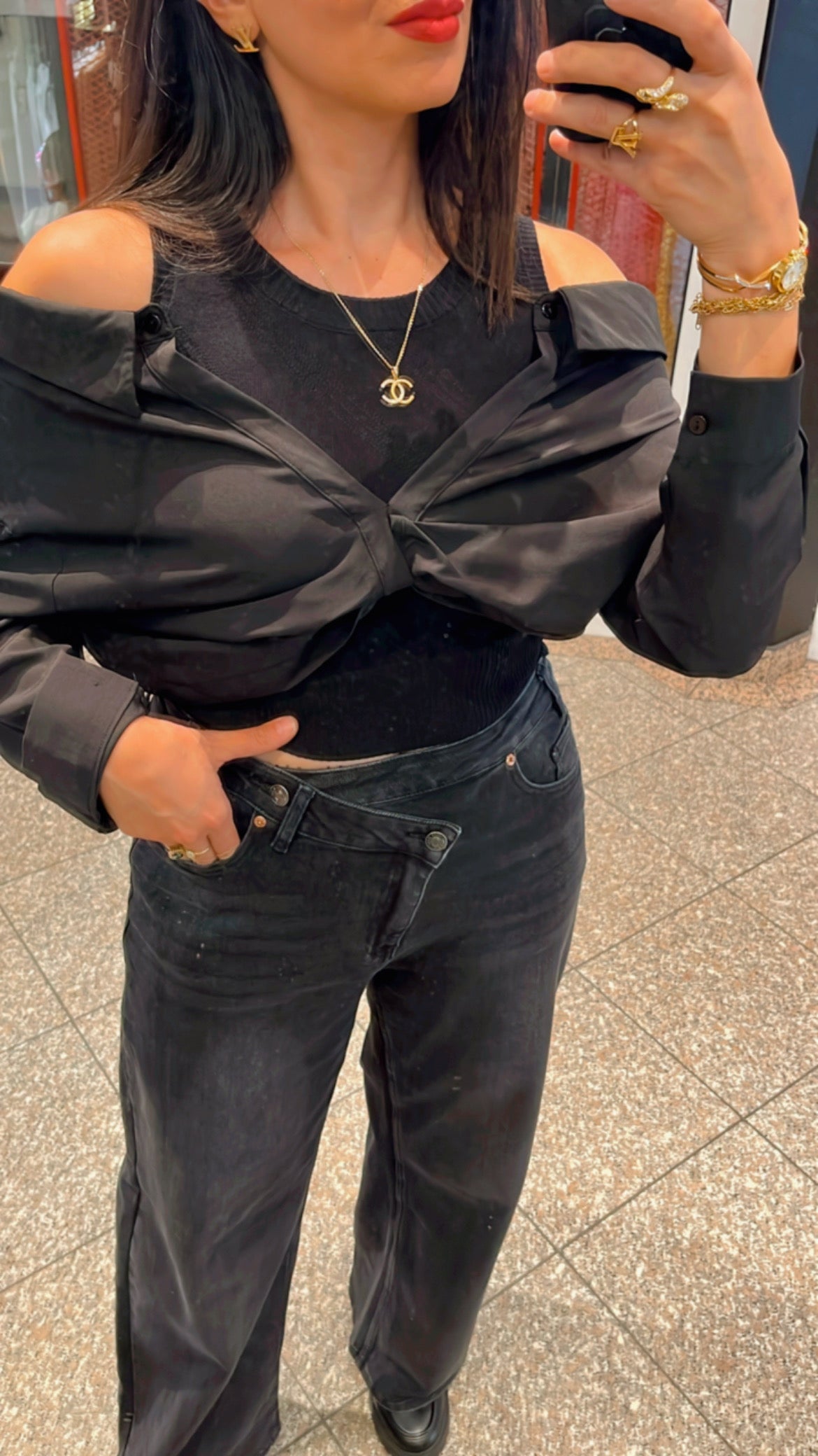 CUTOUT blouse top