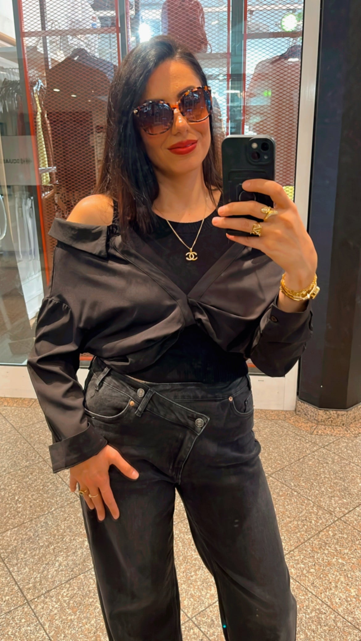 CUTOUT blouse top