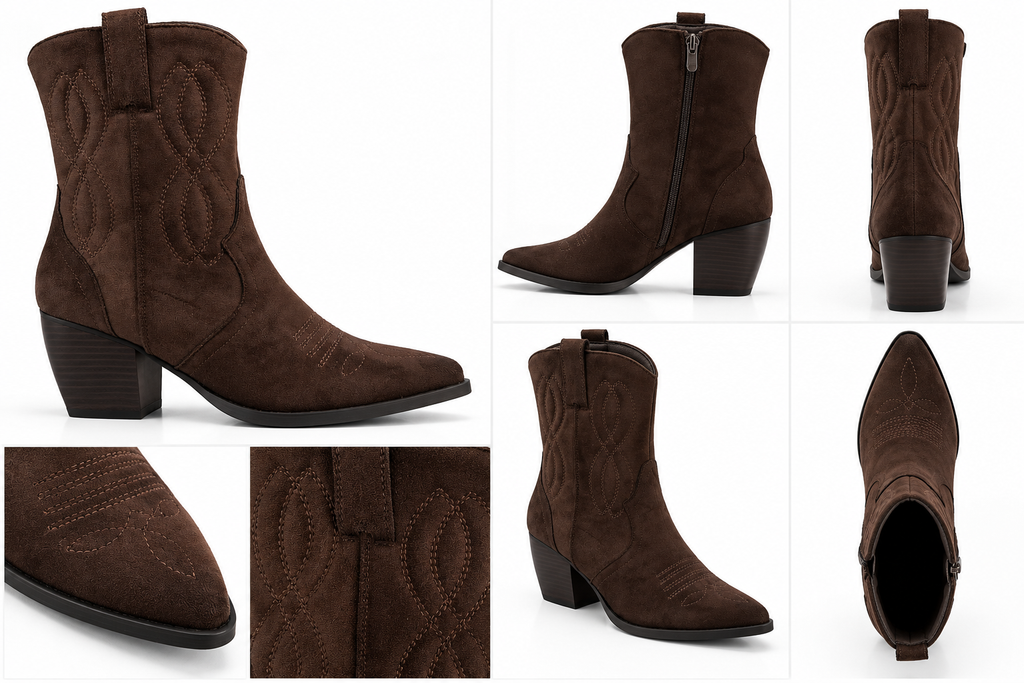 Western Boots mit Stickerei