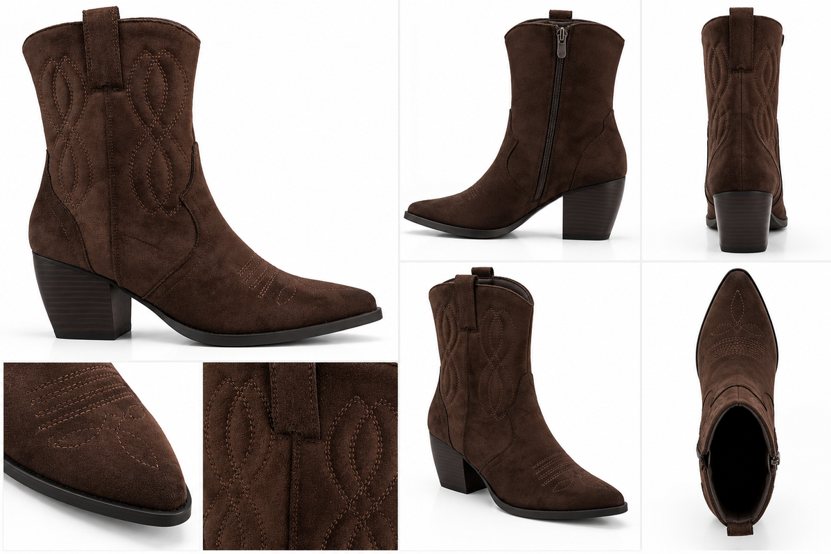 Western Boots mit Stickerei