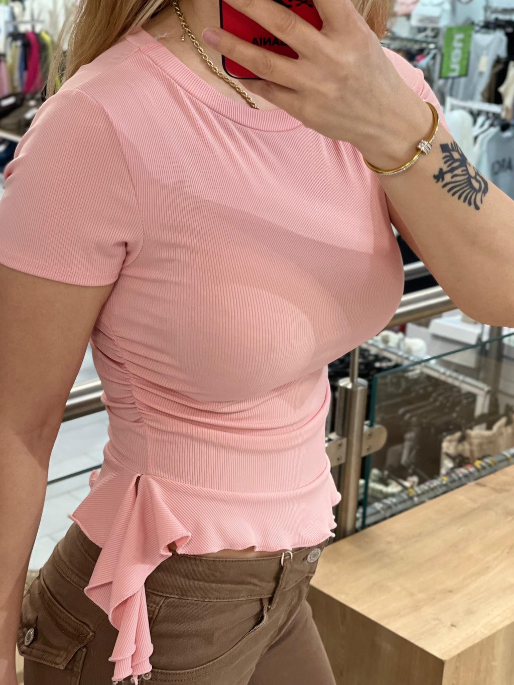 Shirt Zeinab mit Rüschchen