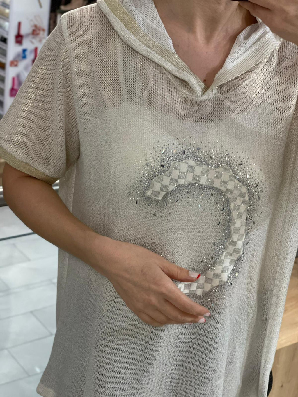 Viskose Kapuzen Shirt Liane