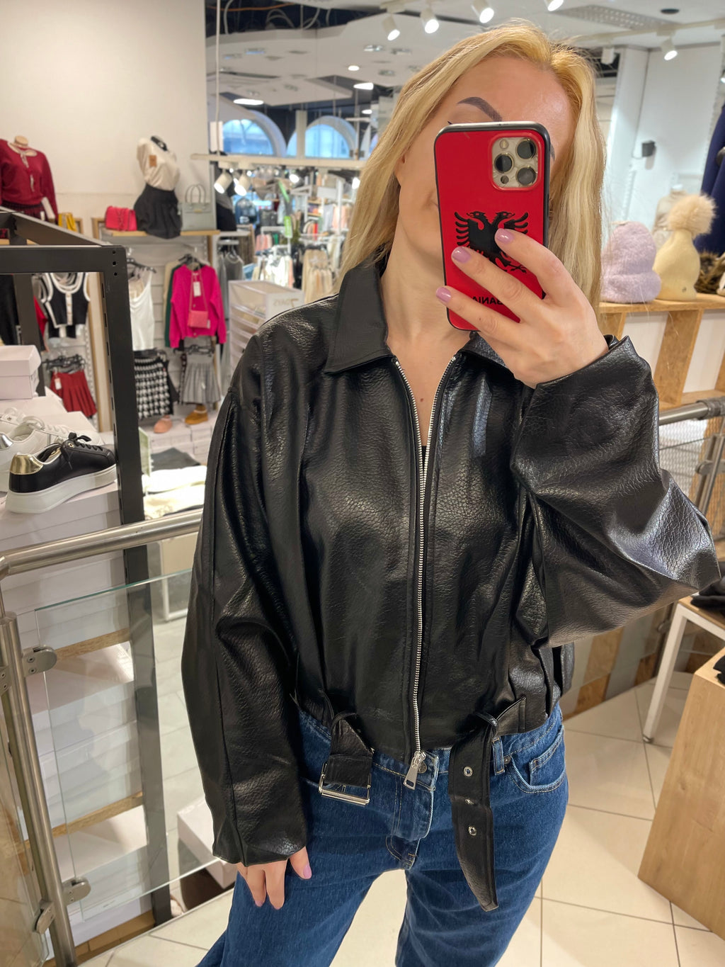 CARMEN LEDERJACKE AUS PU