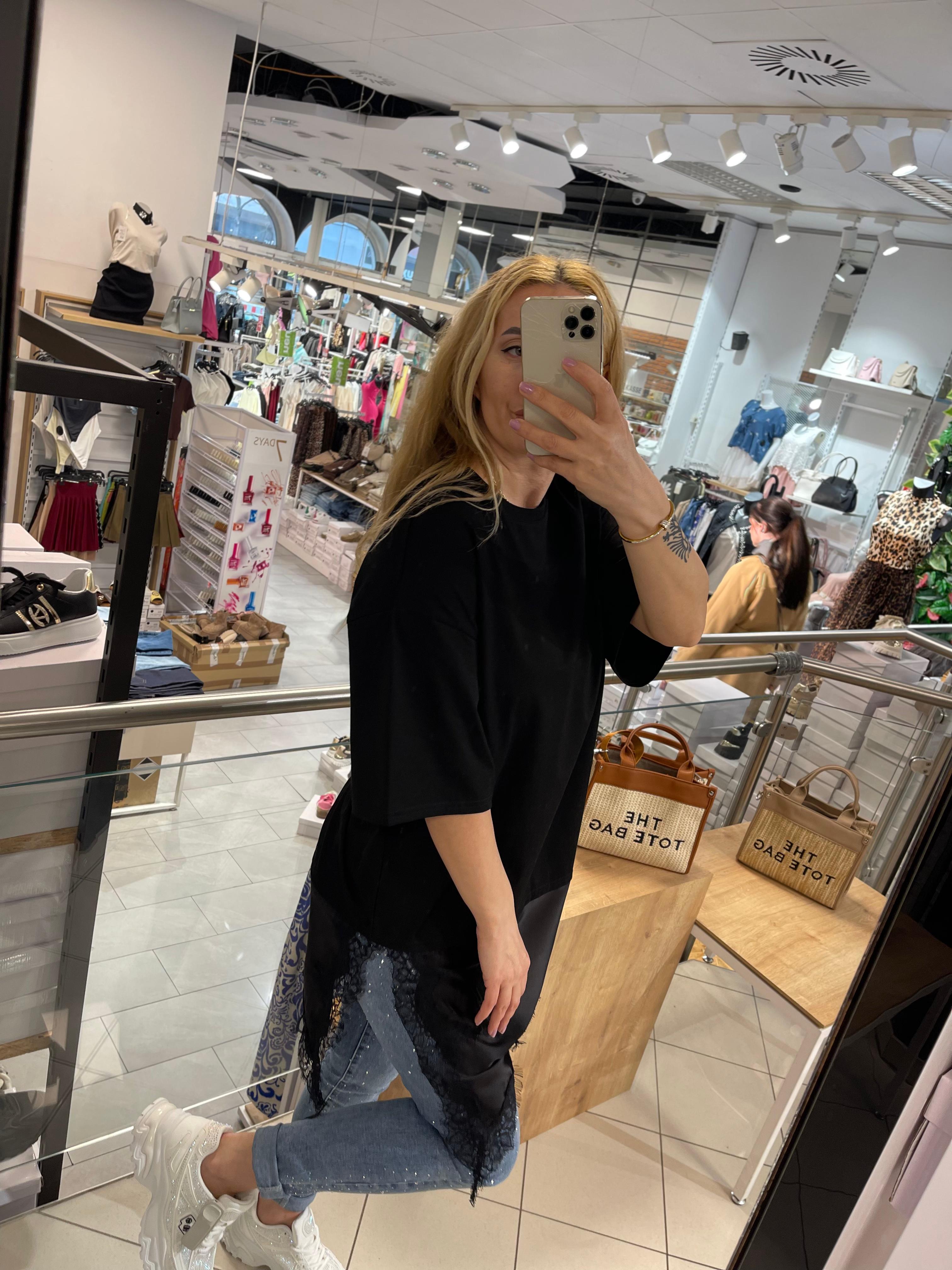 T-Shirt mit Spitze Anna