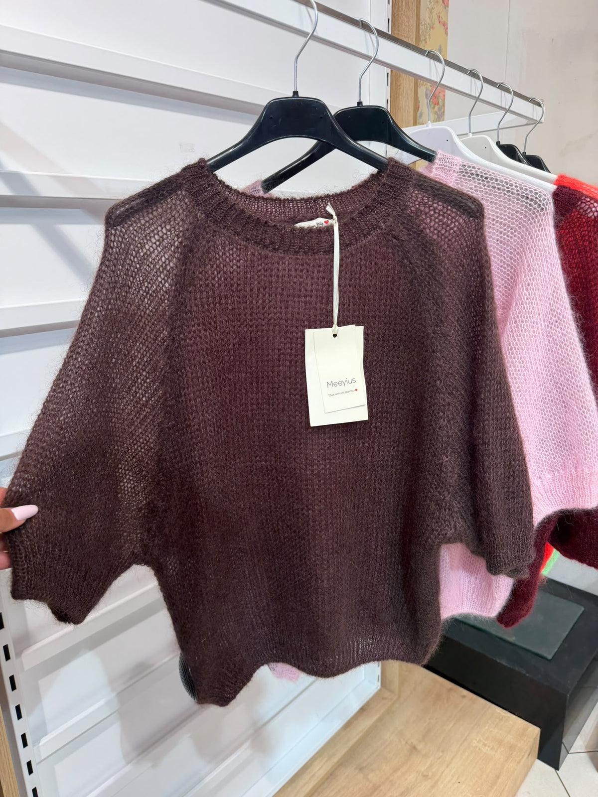 Kuschelige Mohair Pullover mit Puffärmeln – Made in Italy