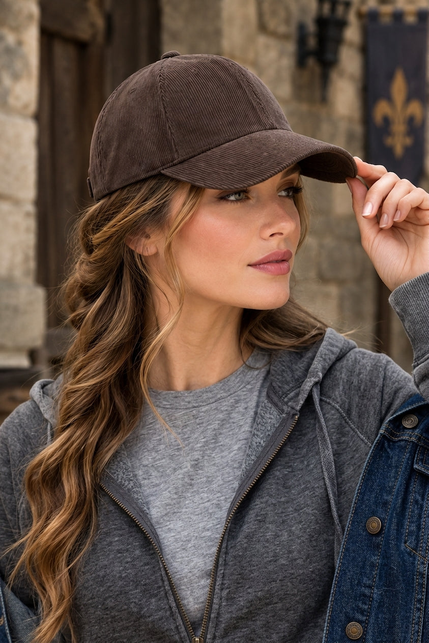 Cord Cap – Baseball Cap im Vintage-Look