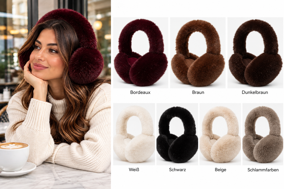 Flauschige Kunstfell Ohrwärmer – Winter Accessoire