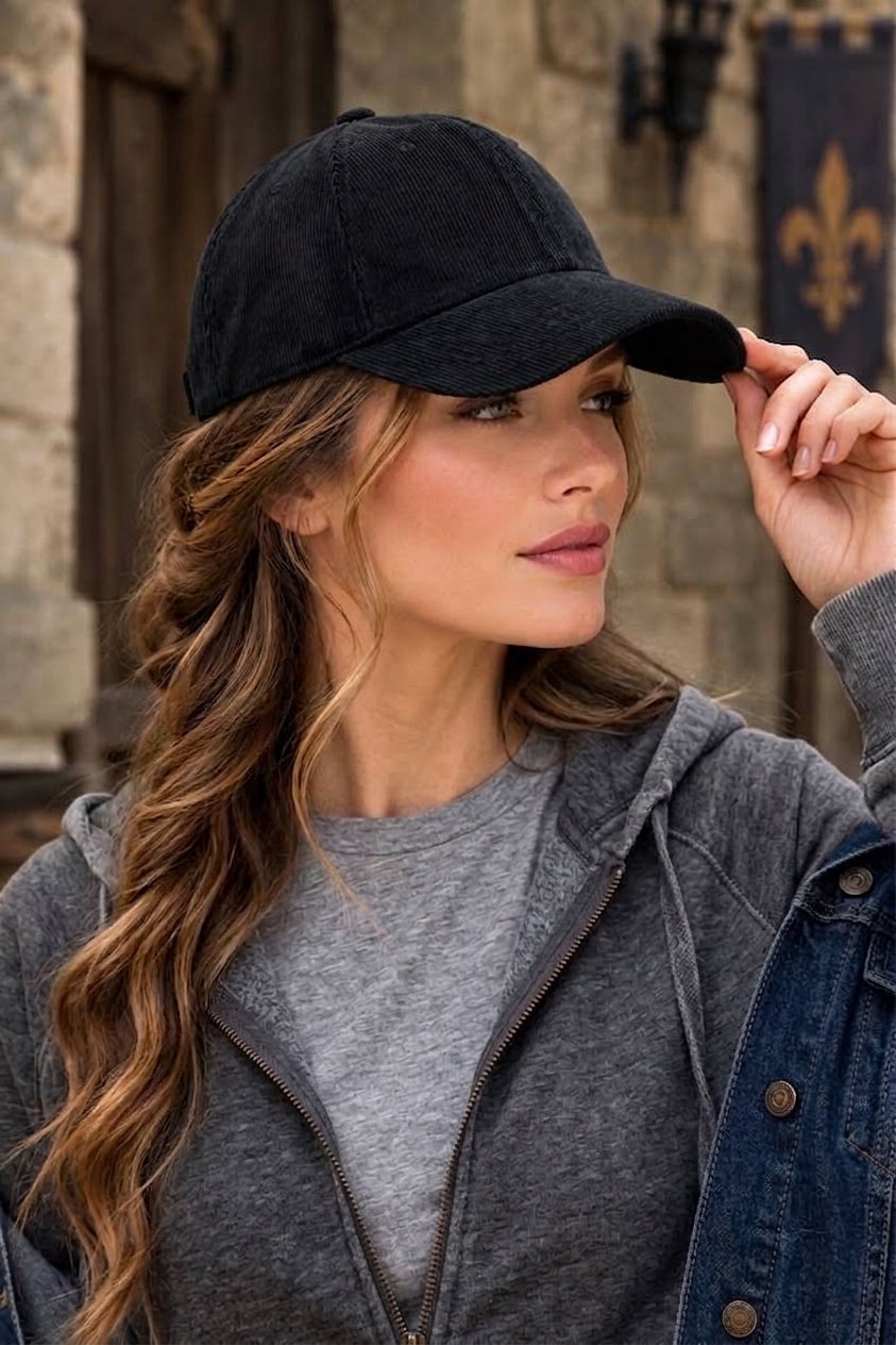 Cord Cap – Baseball Cap im Vintage-Look