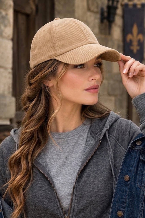 Cord Cap – Baseball Cap im Vintage-Look