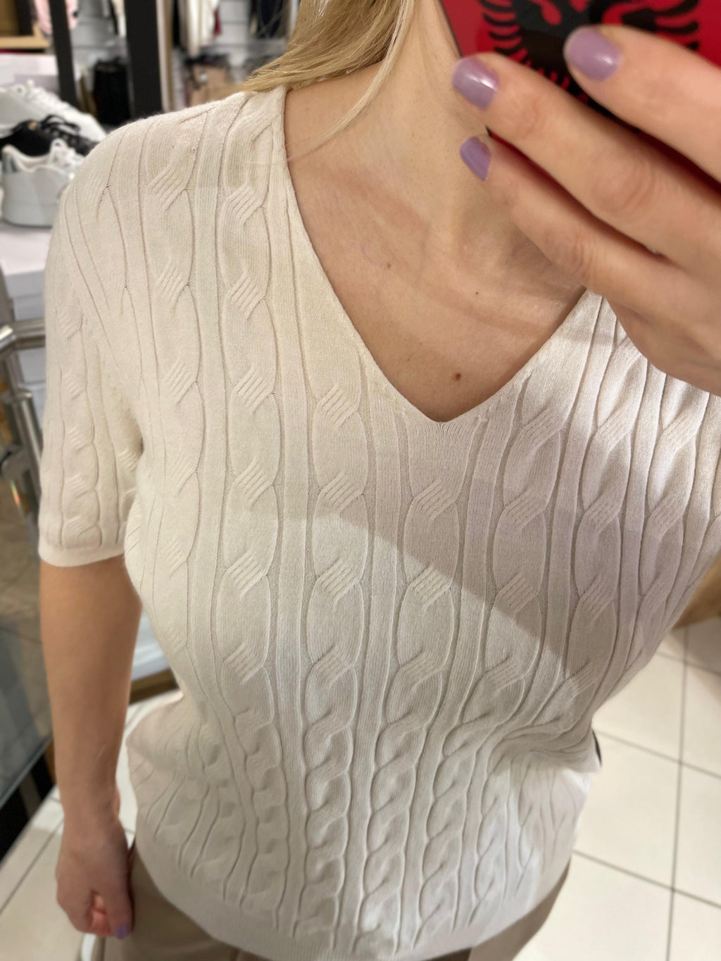 HALBARM ZOPFSTRICK SHIRT