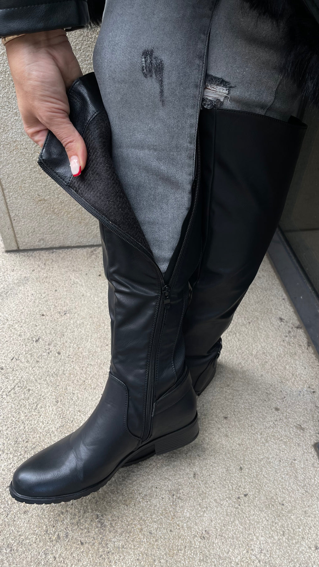 REITERSTIL STIEFEL IN SCHWARZ
