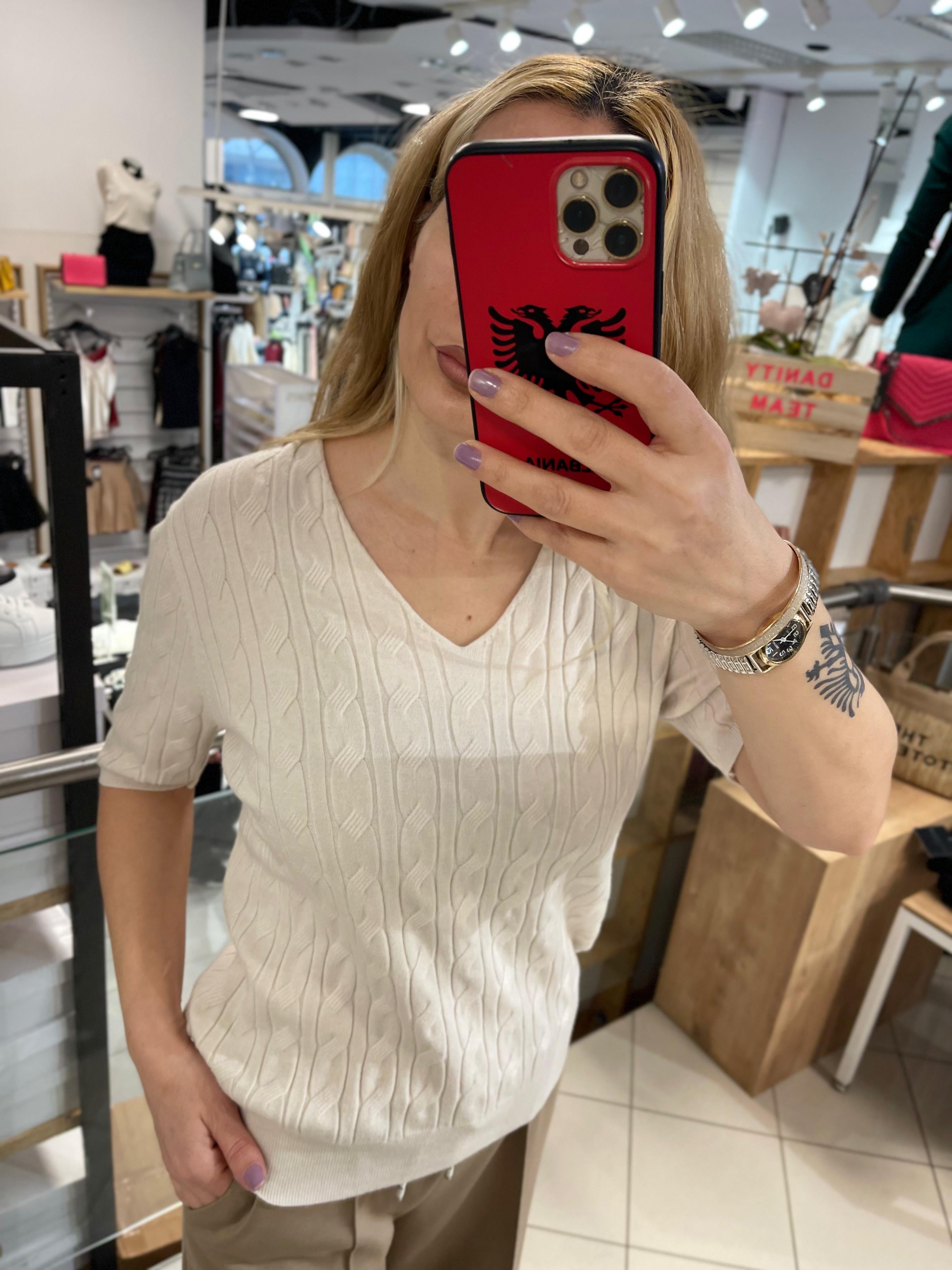 HALBARM ZOPFSTRICK SHIRT