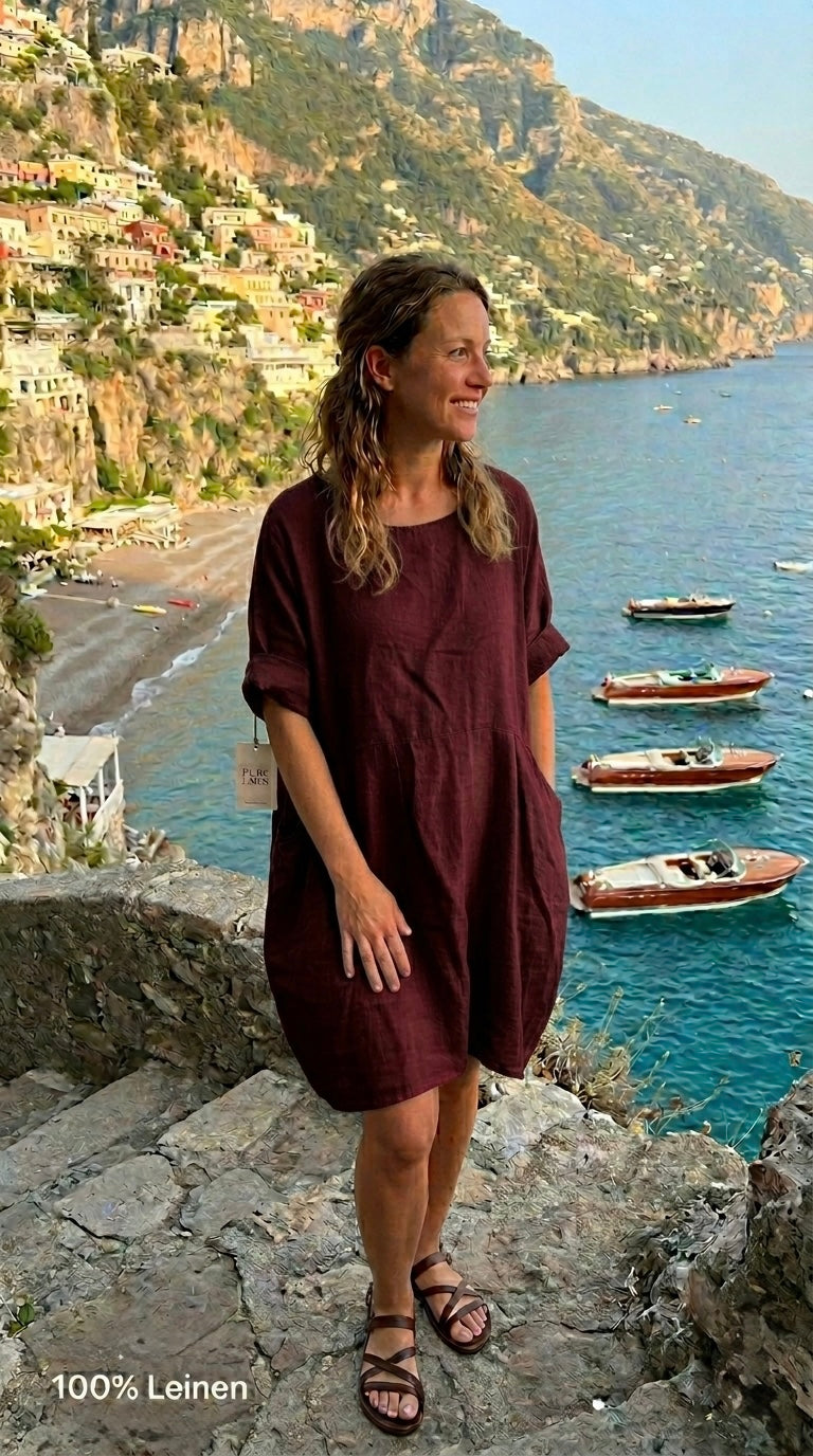 Leinen Kleid Ritta Ballon