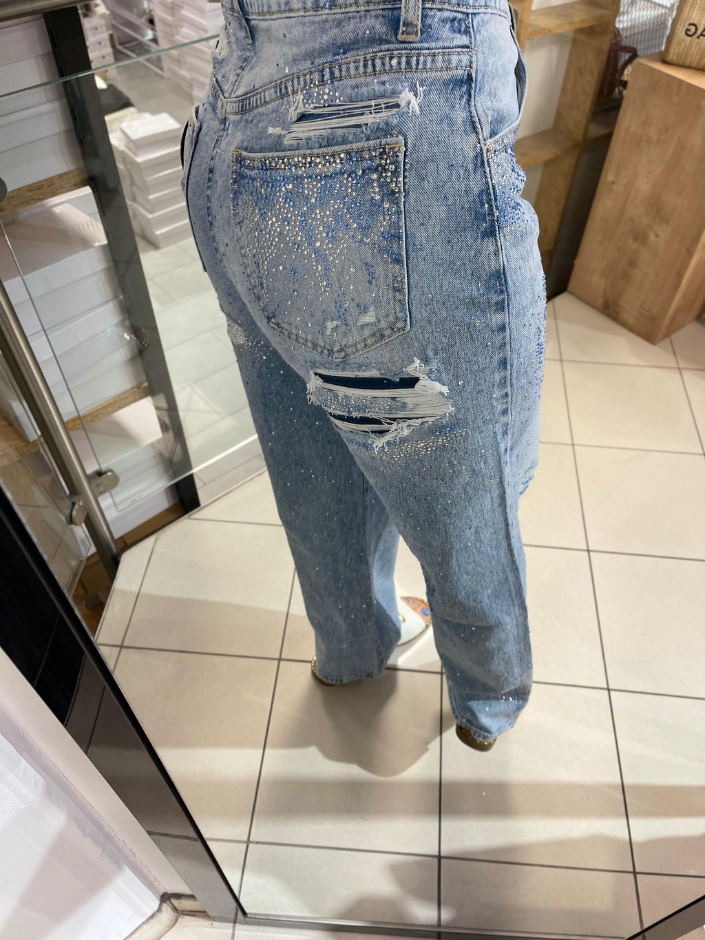 GLITZER JEANS MILANIA