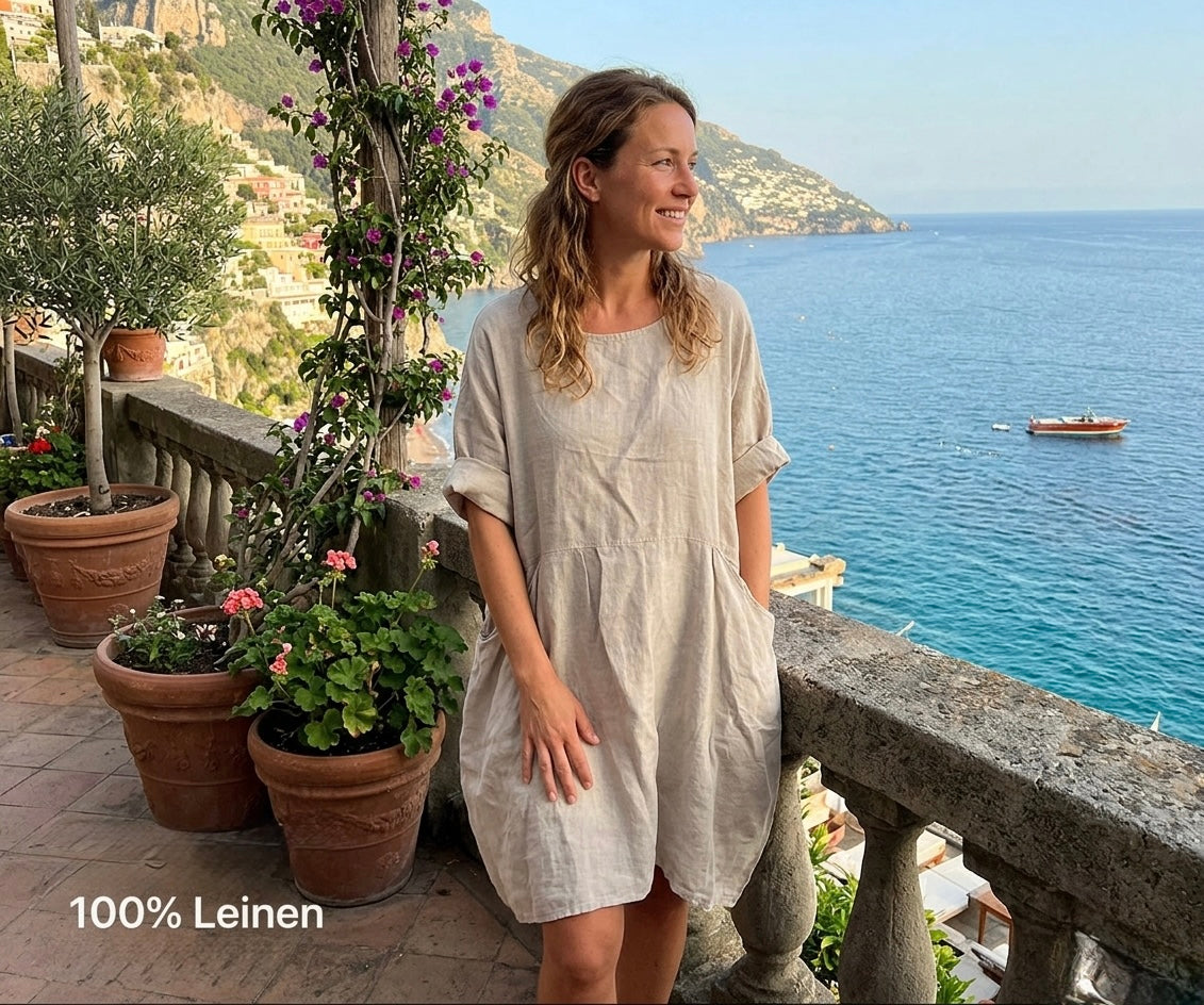 Leinen Kleid Ritta Ballon