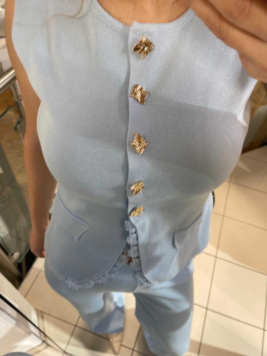 FEINSTRICK ZWEITEILER CLAUDIA