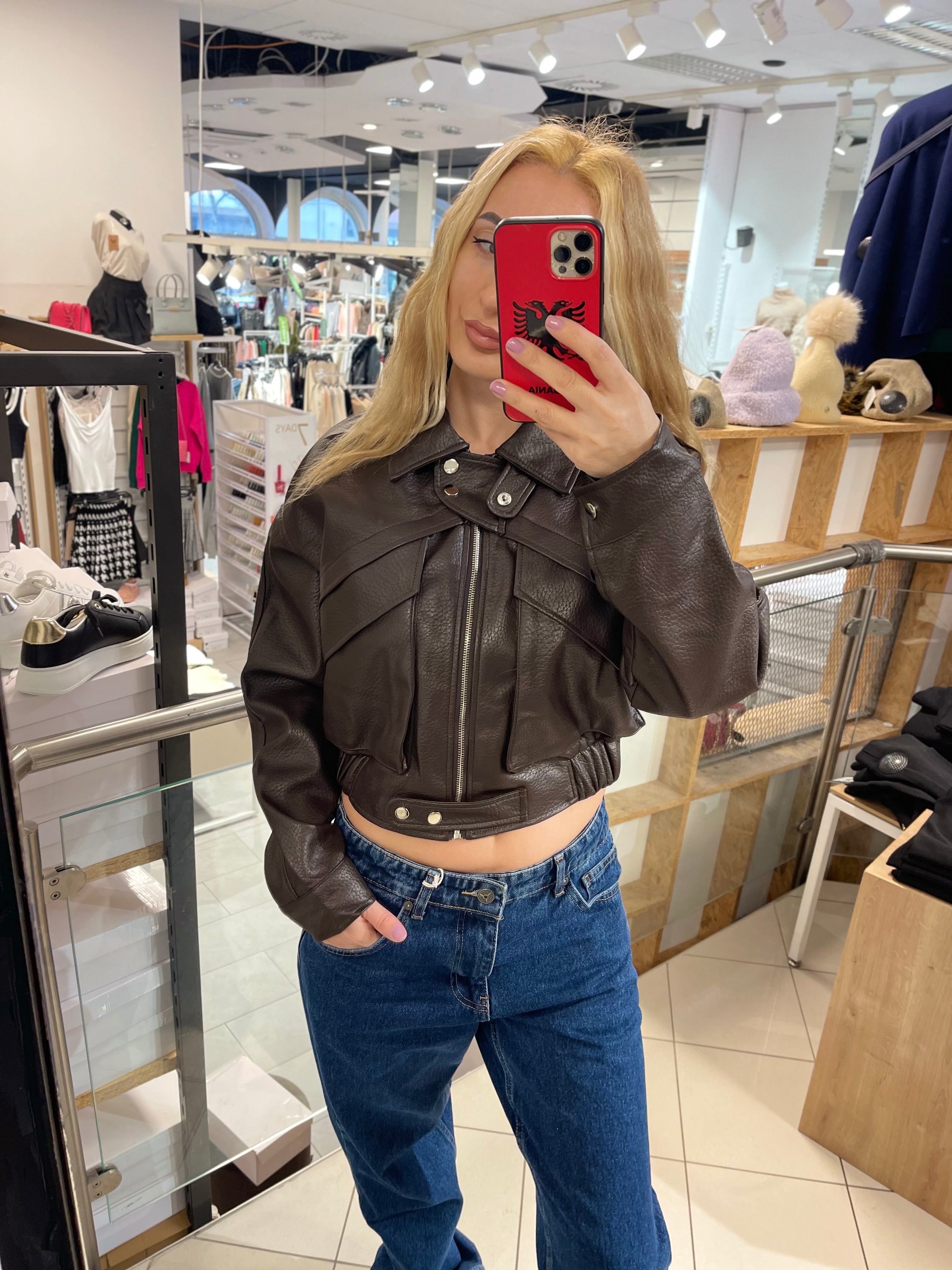 JACKY LEDERJACKE AUS PU