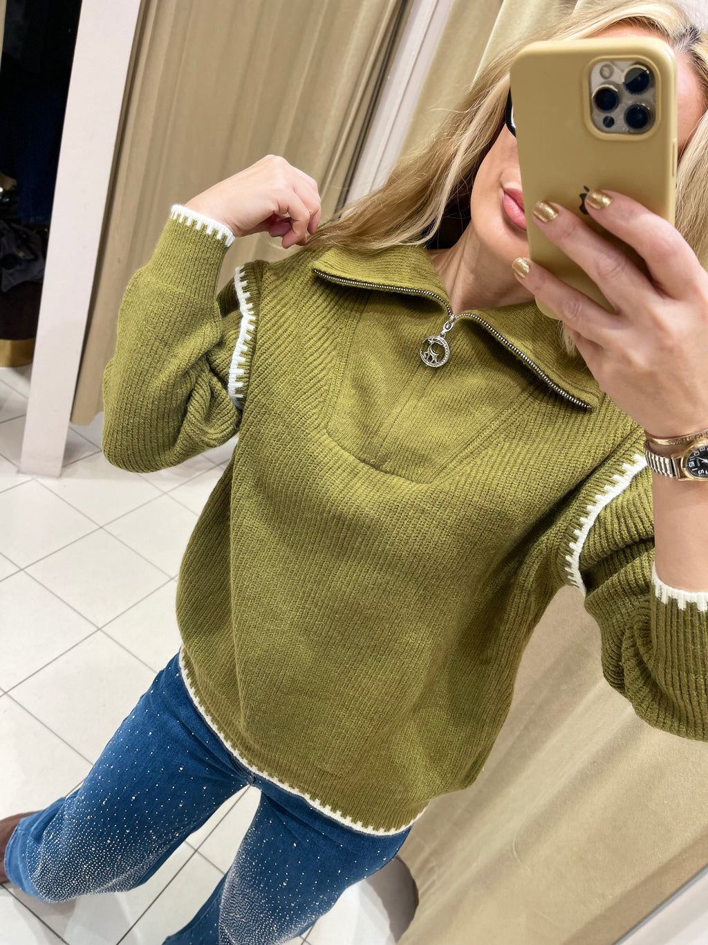 PULLOVER RIMA GRÜN