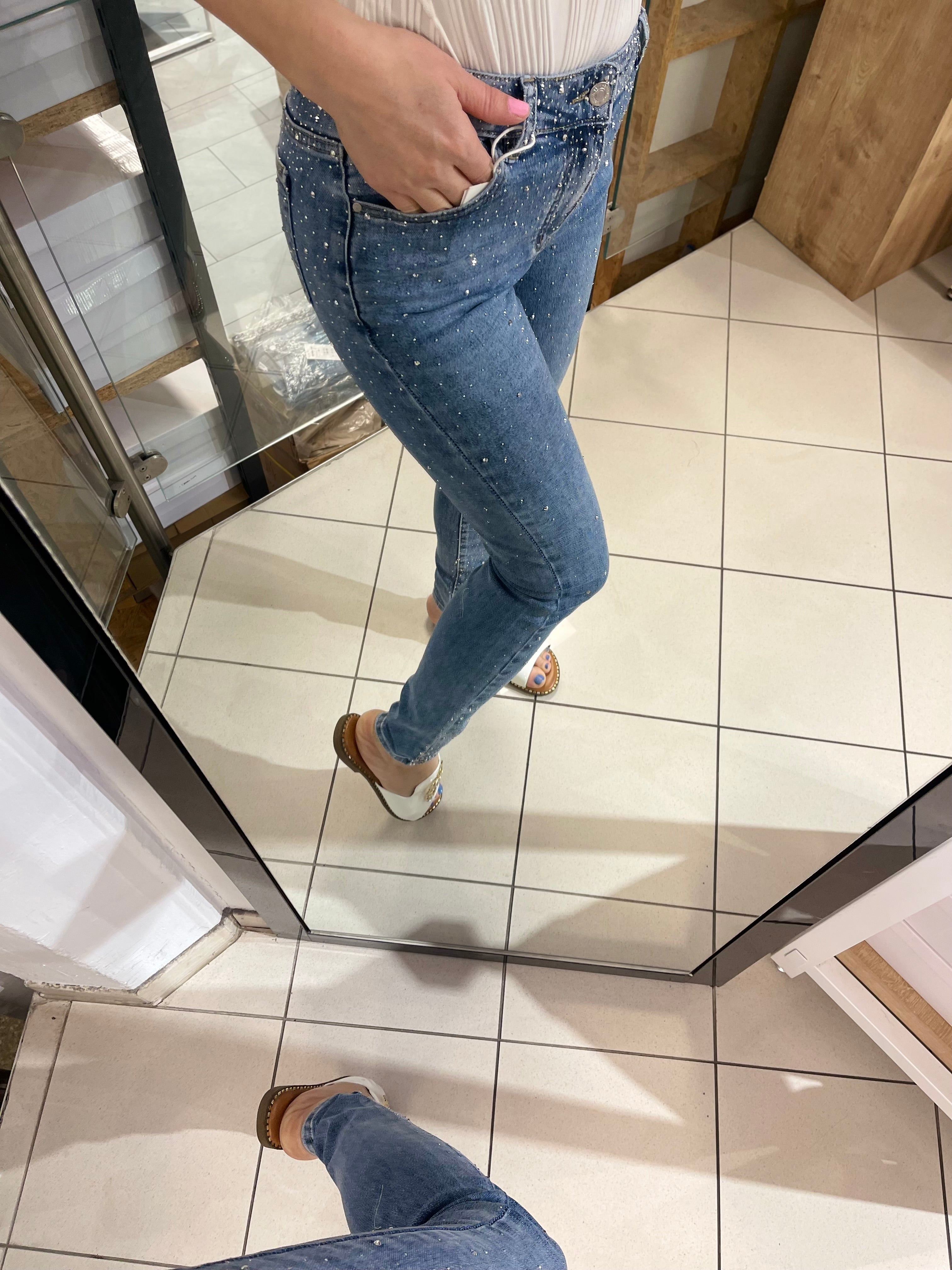 Glitzer Jeans Milena
