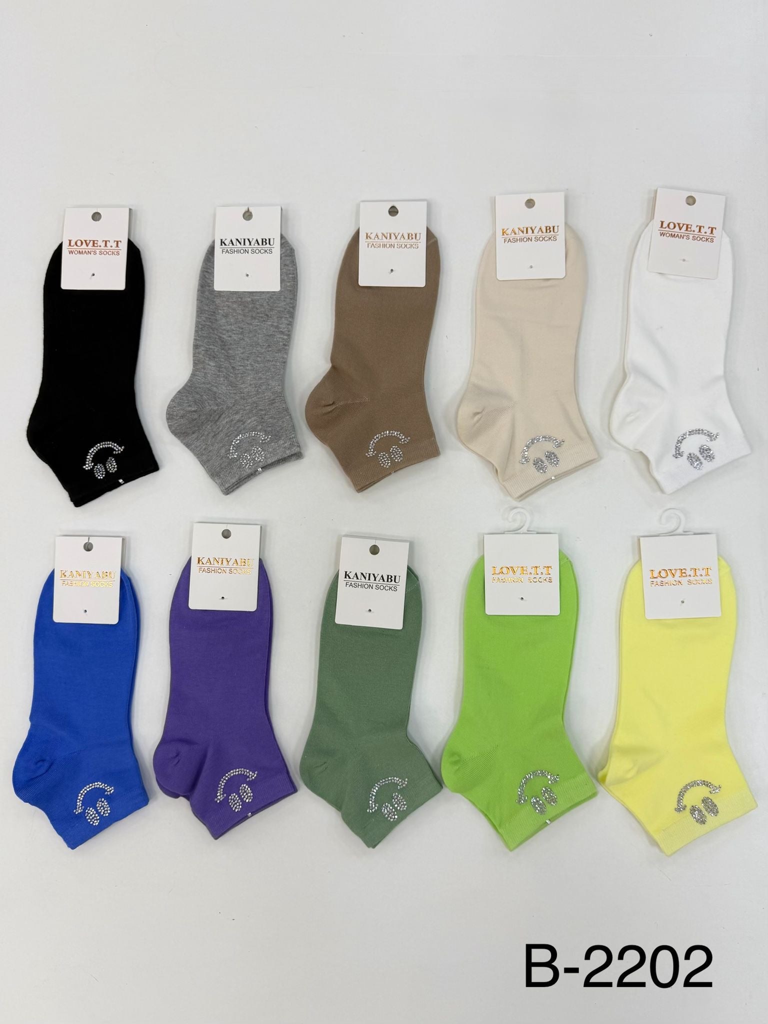 Smile Socken Bunt