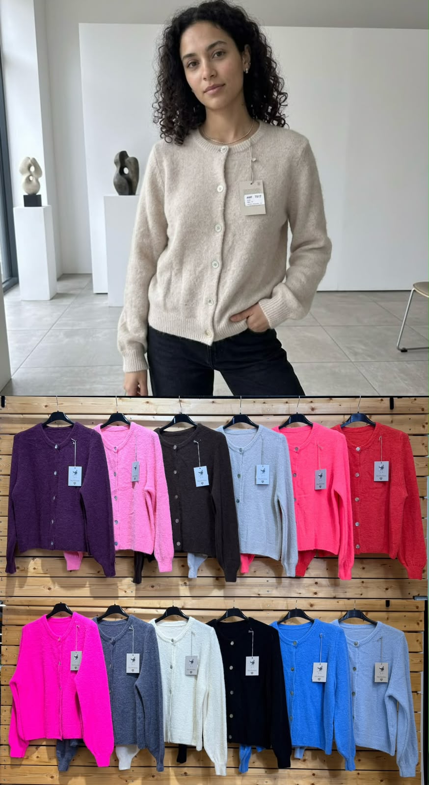 Baby Alpaka Basic Cardigan