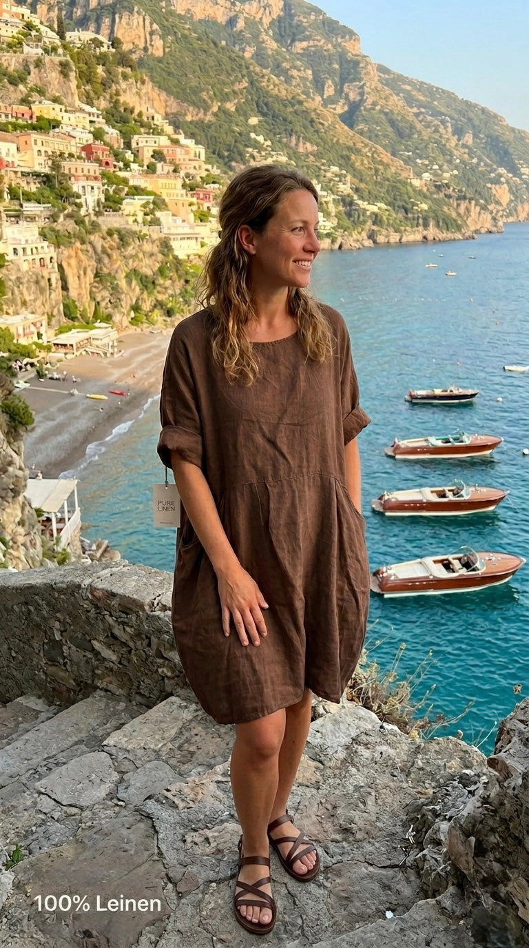 Leinen Kleid Ritta Ballon