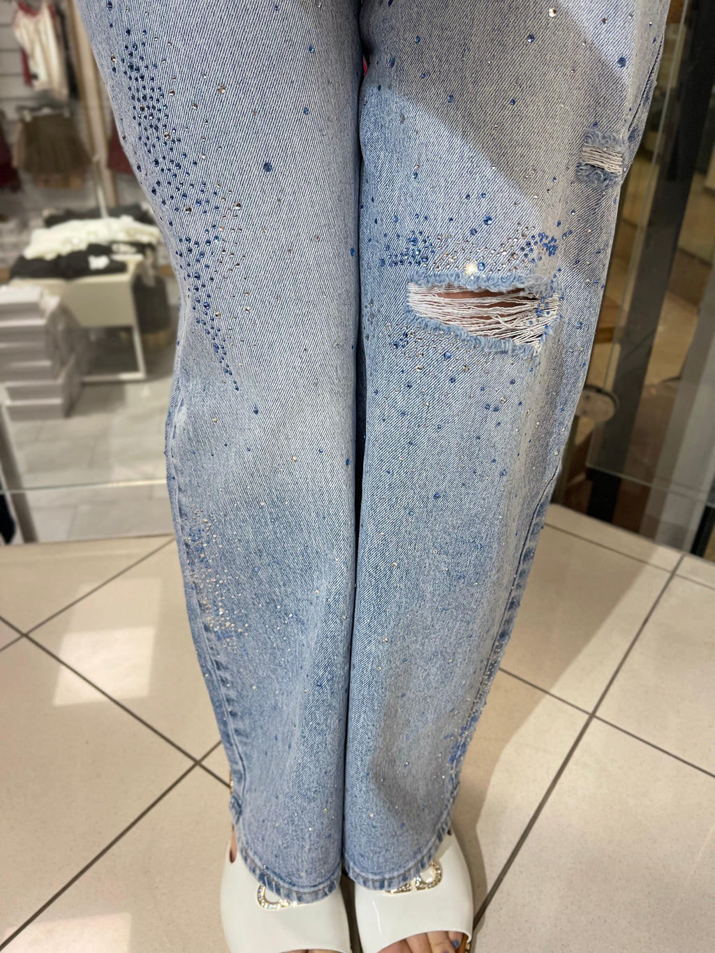 GLITZER JEANS MILANIA