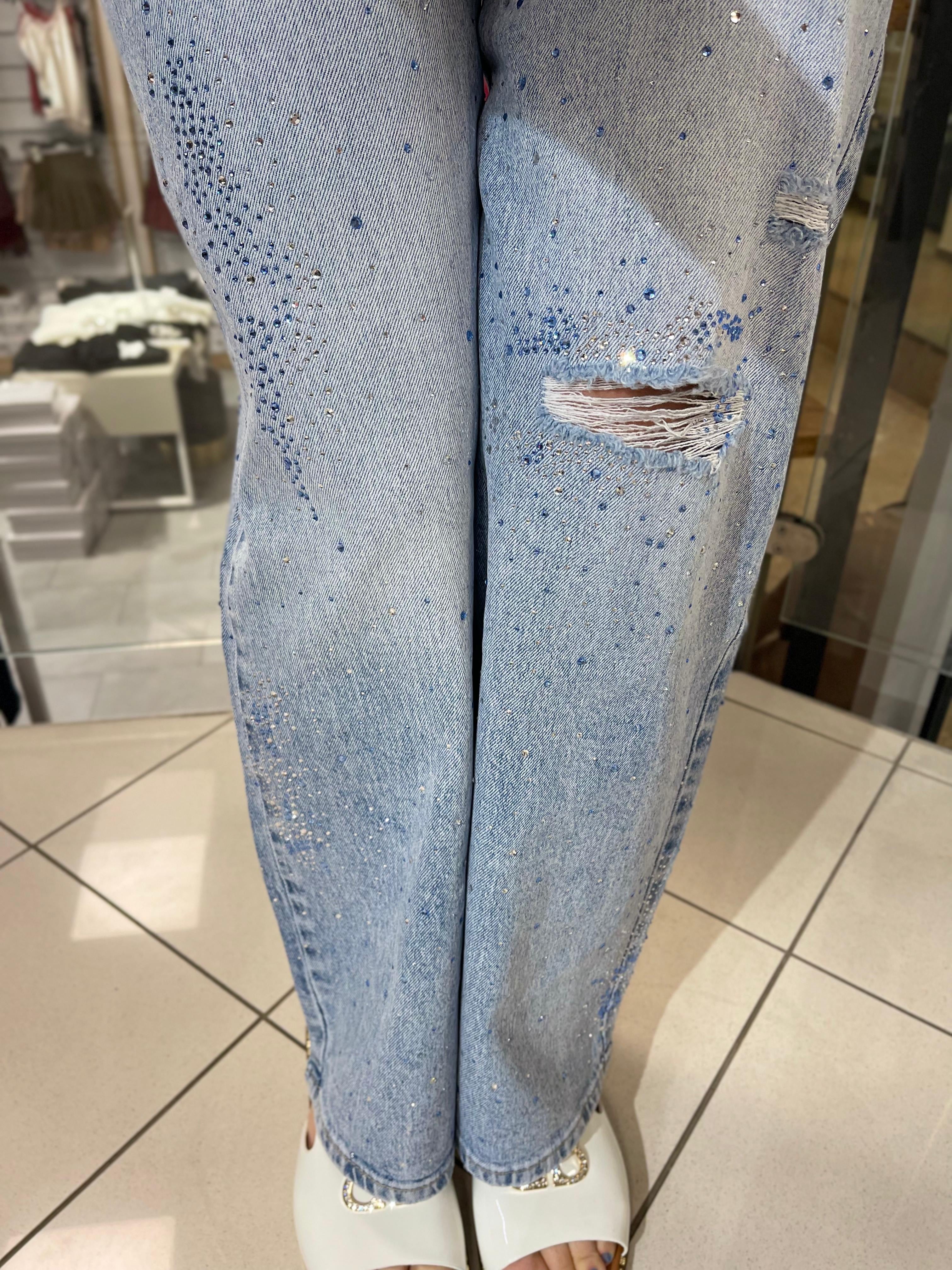 GLITZER JEANS MILANIA