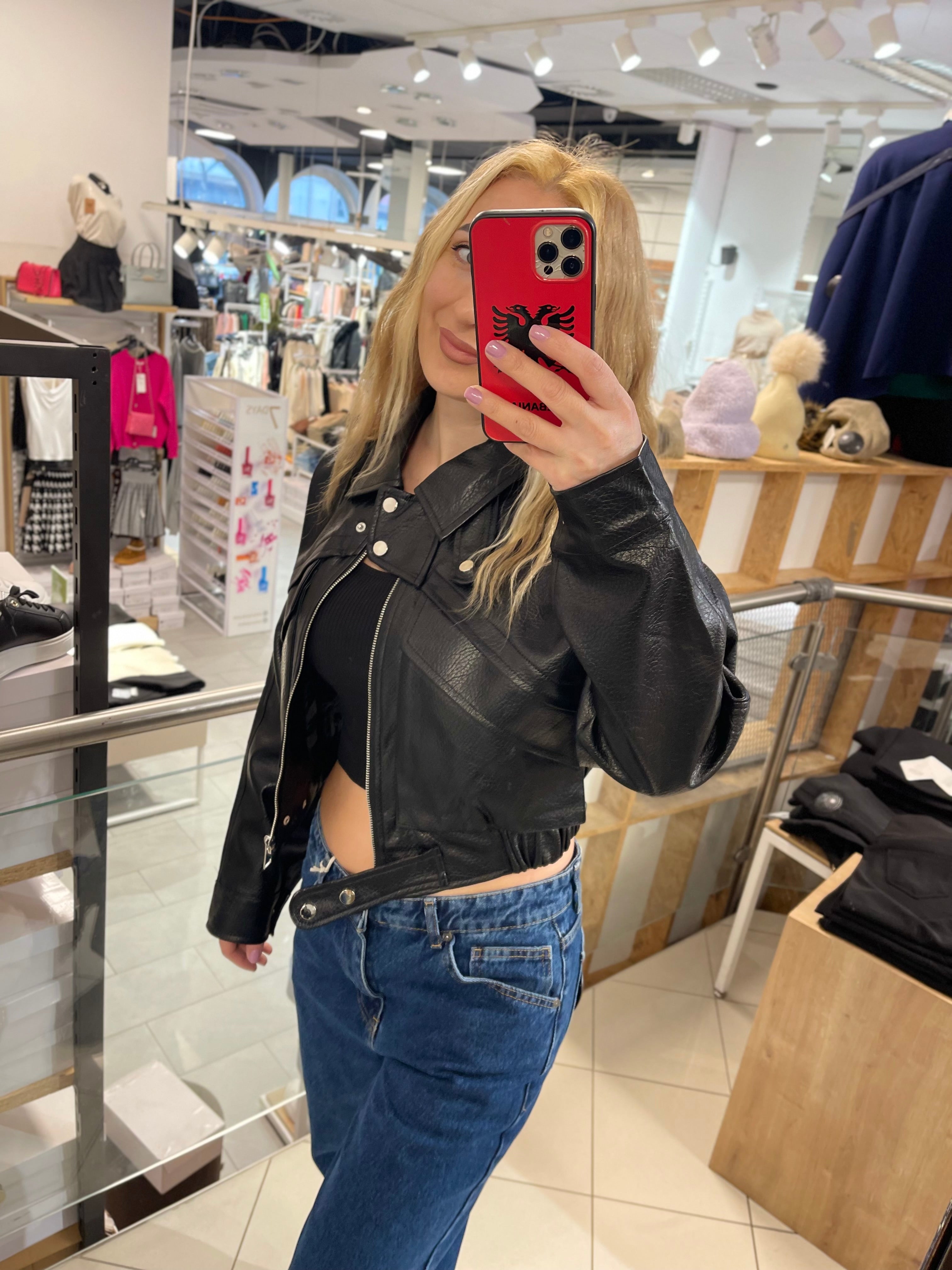 JACKY LEDERJACKE AUS PU
