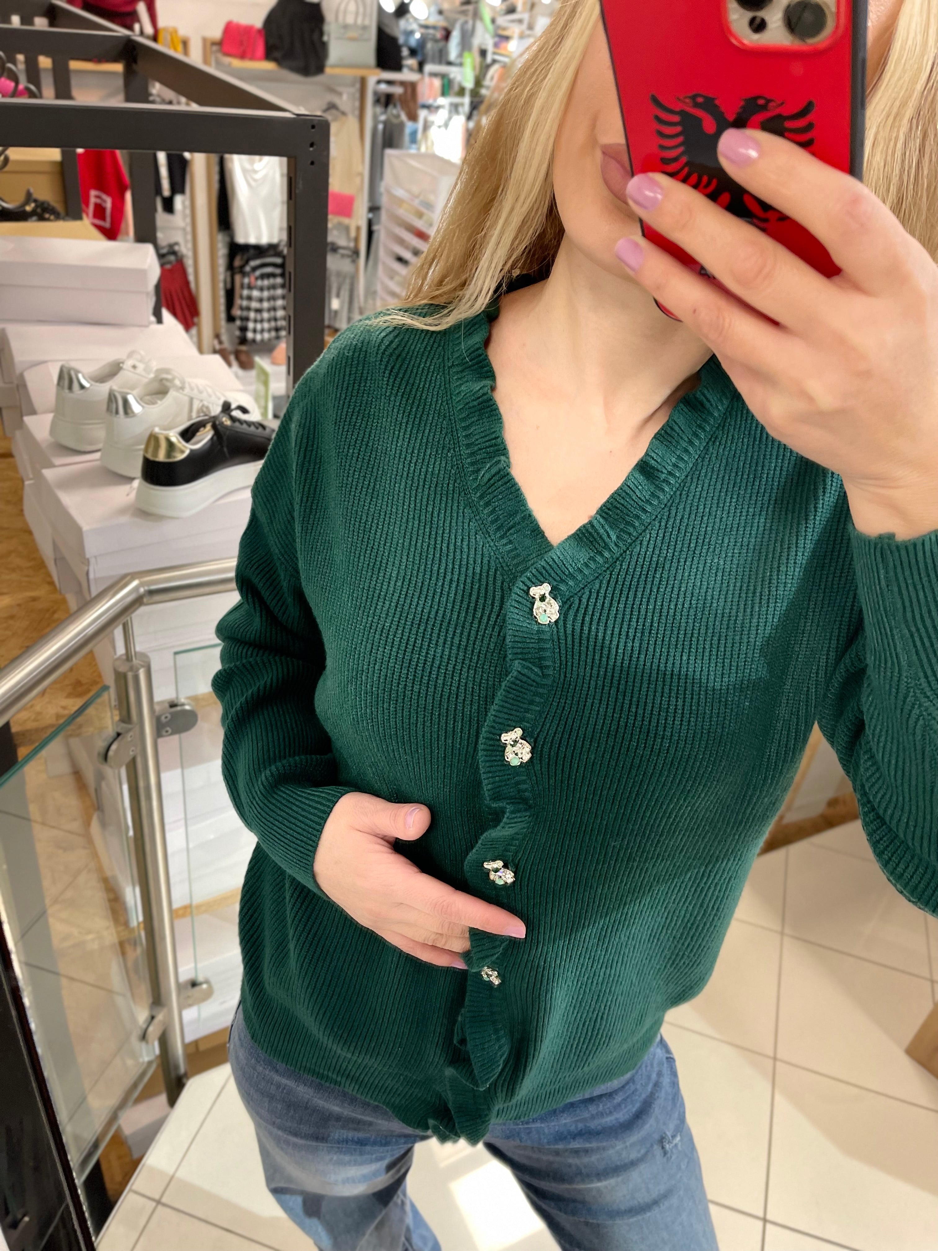 TEDDY KNOPF STRICKJACKE