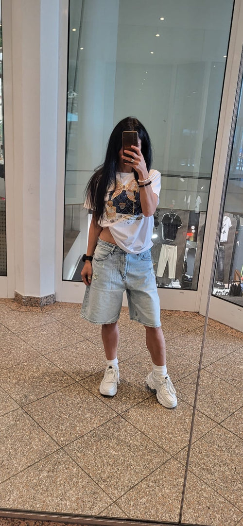 Baggy Short in Jeans