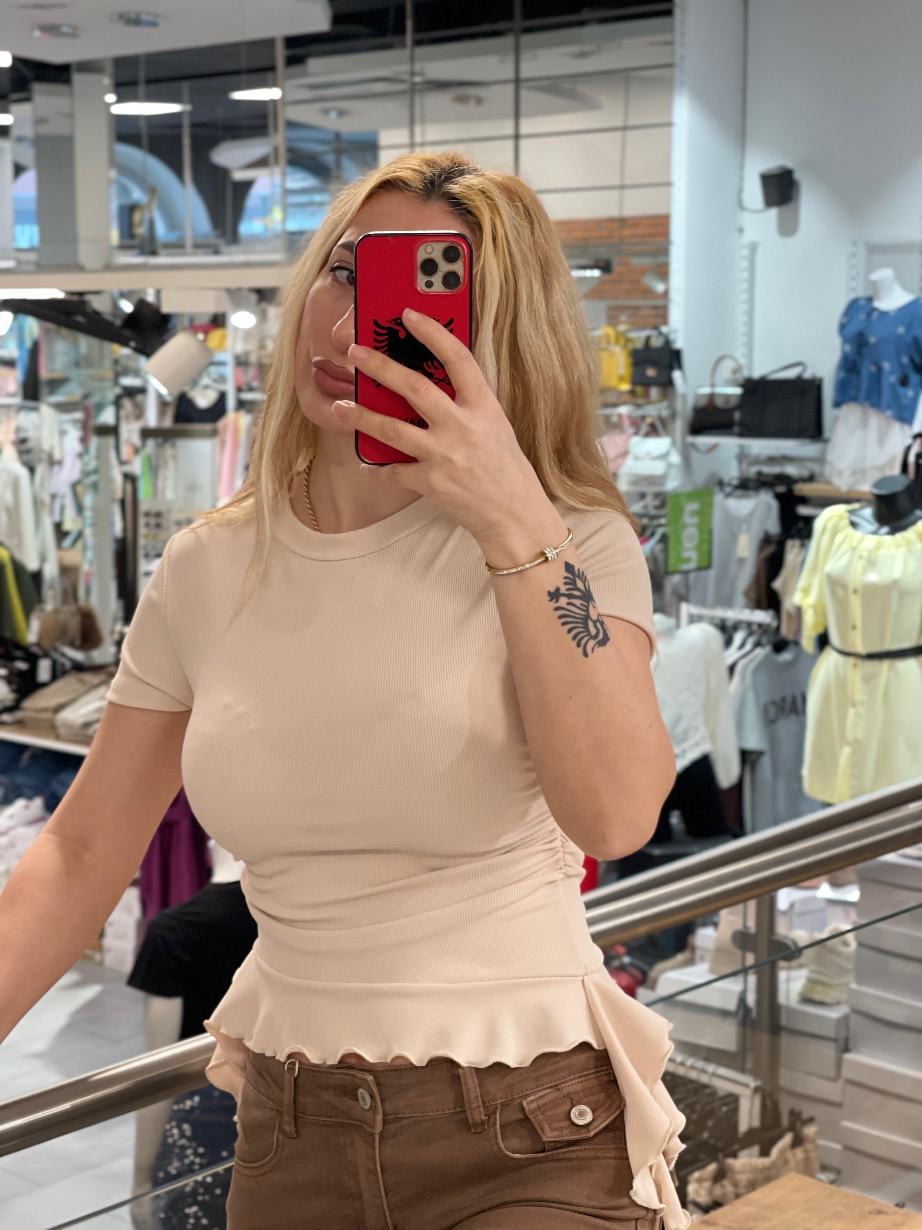 Shirt Zeinab mit Rüschchen