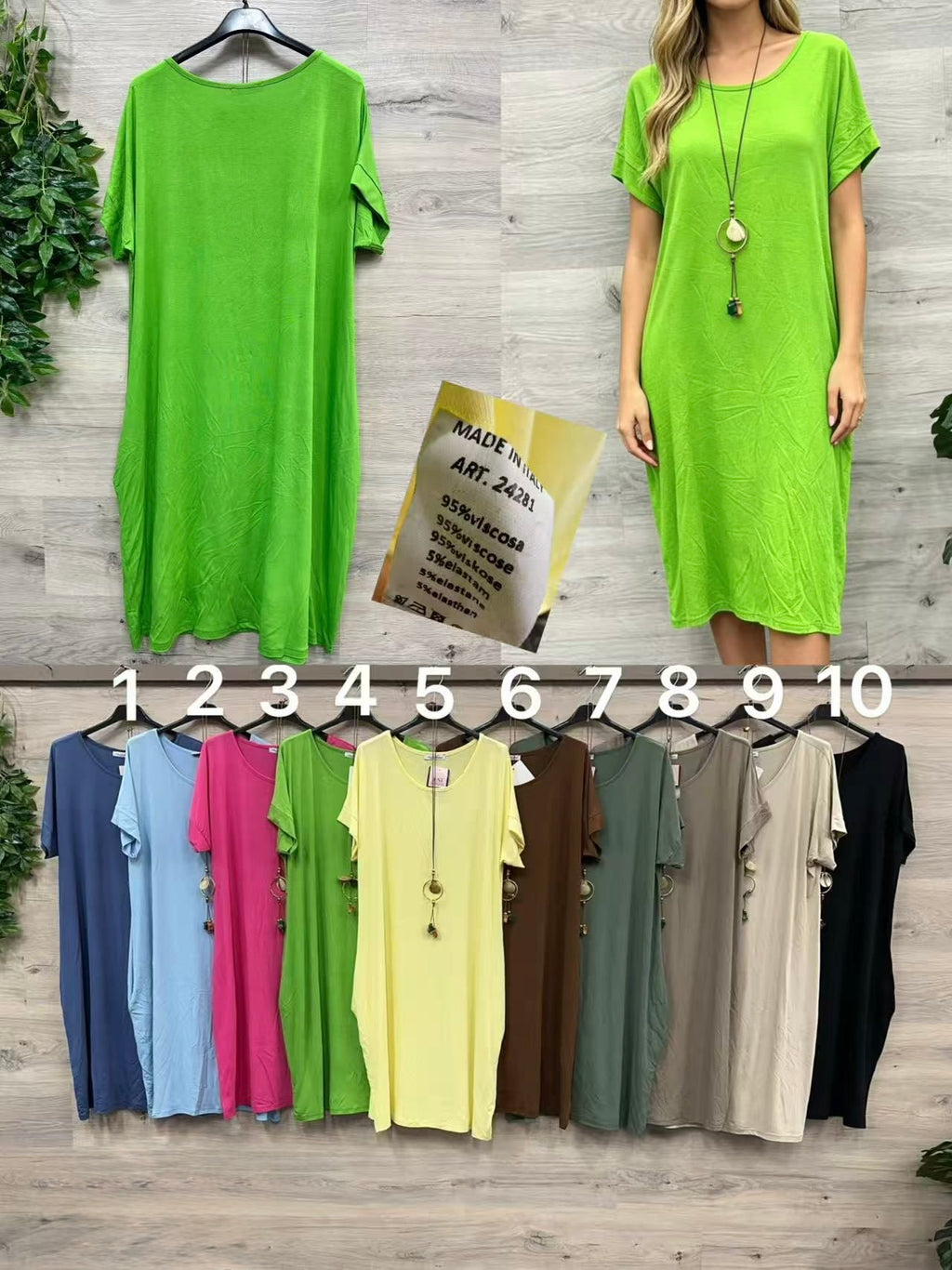 MIDI Kleid Jersy Rina