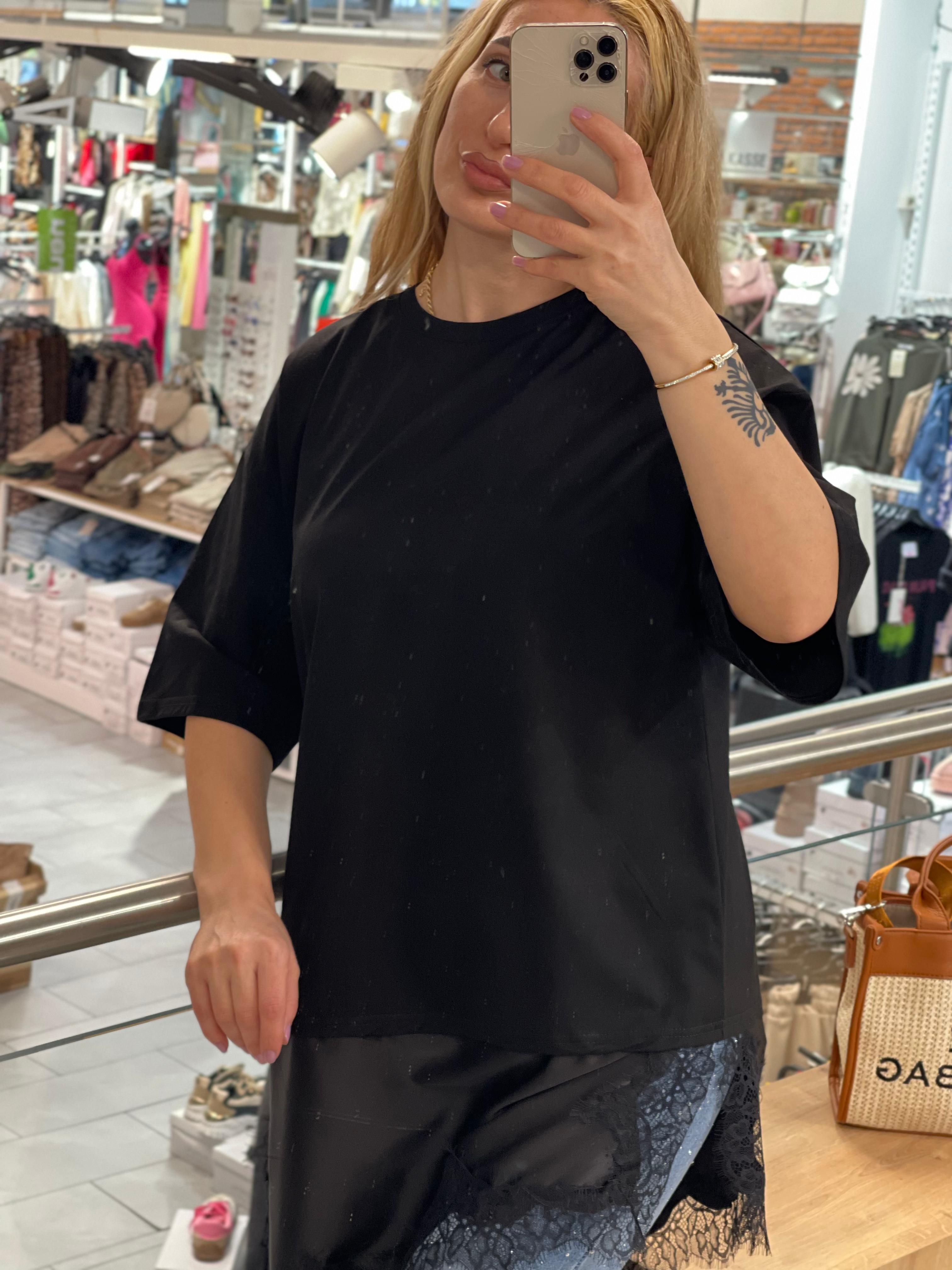 T-Shirt mit Spitze Anna