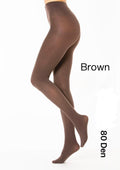 Blickdichte Feinstrumpfhose 80 DEN Chocolate Brown