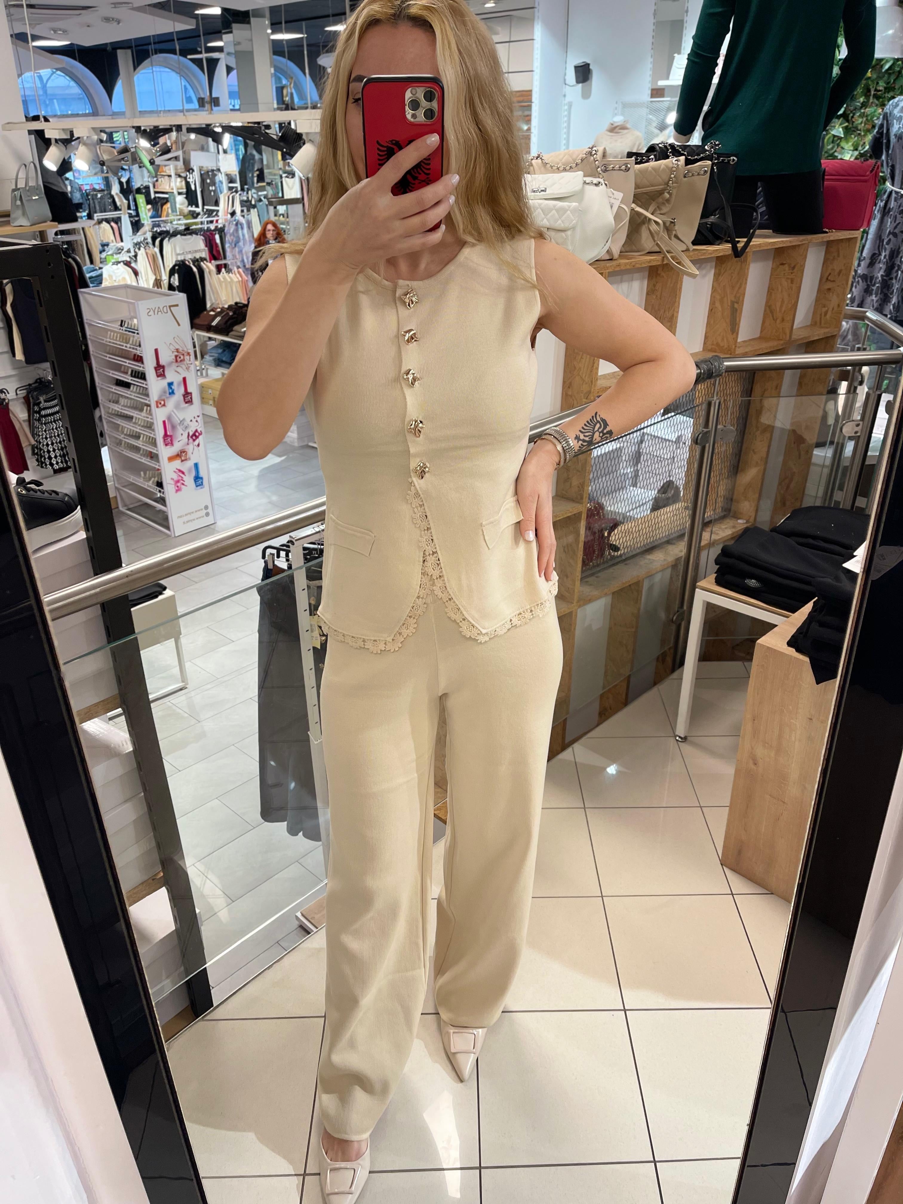 FEINSTRICK ZWEITEILER CLAUDIA