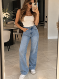 Sarah John Damenjeans Straight Fit – Light Blue Denim