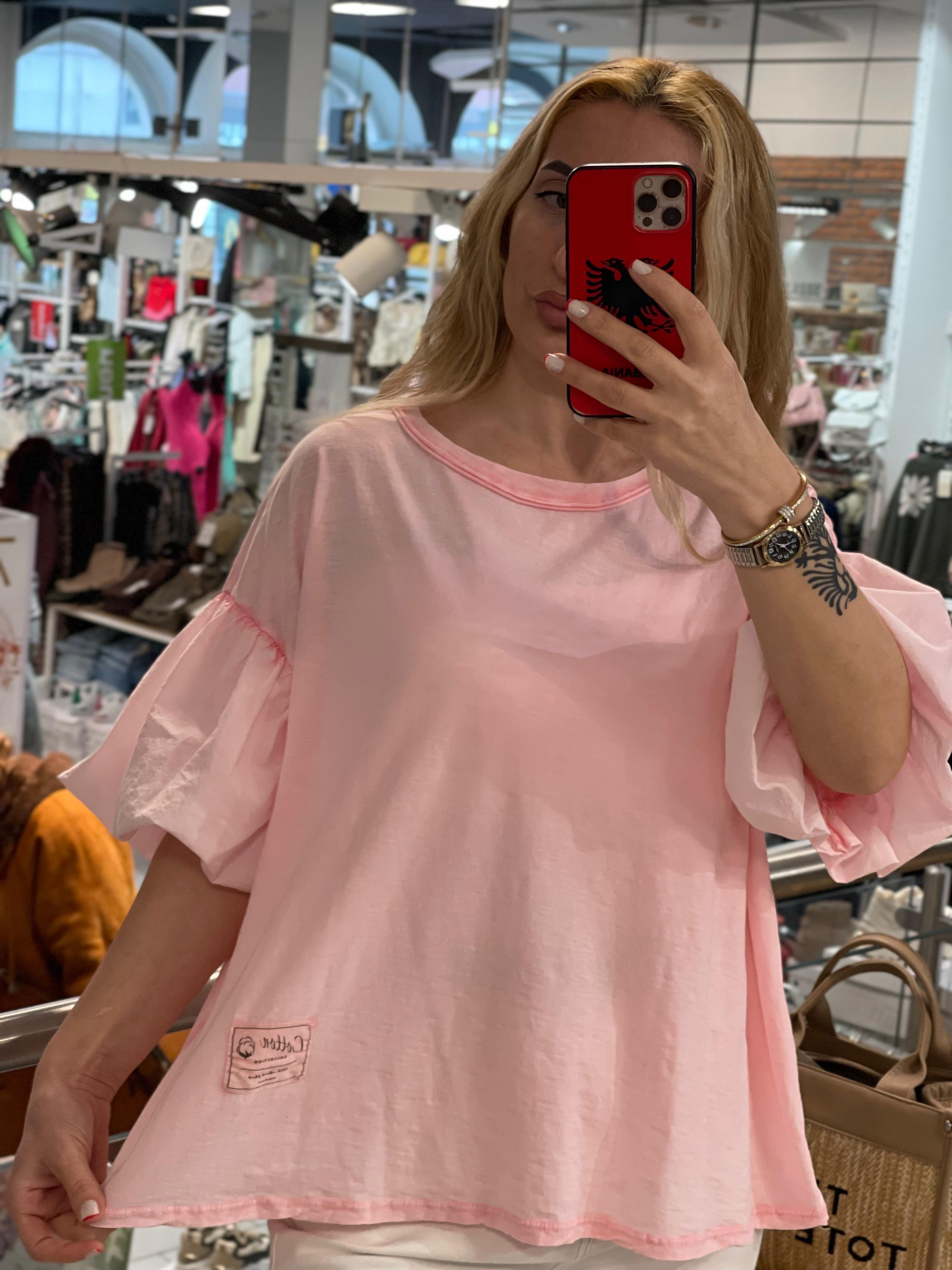 Volante Ärmeln Shirt Manja