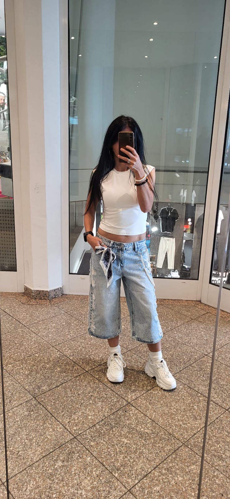 Baggy Bermuda Jeans Alina