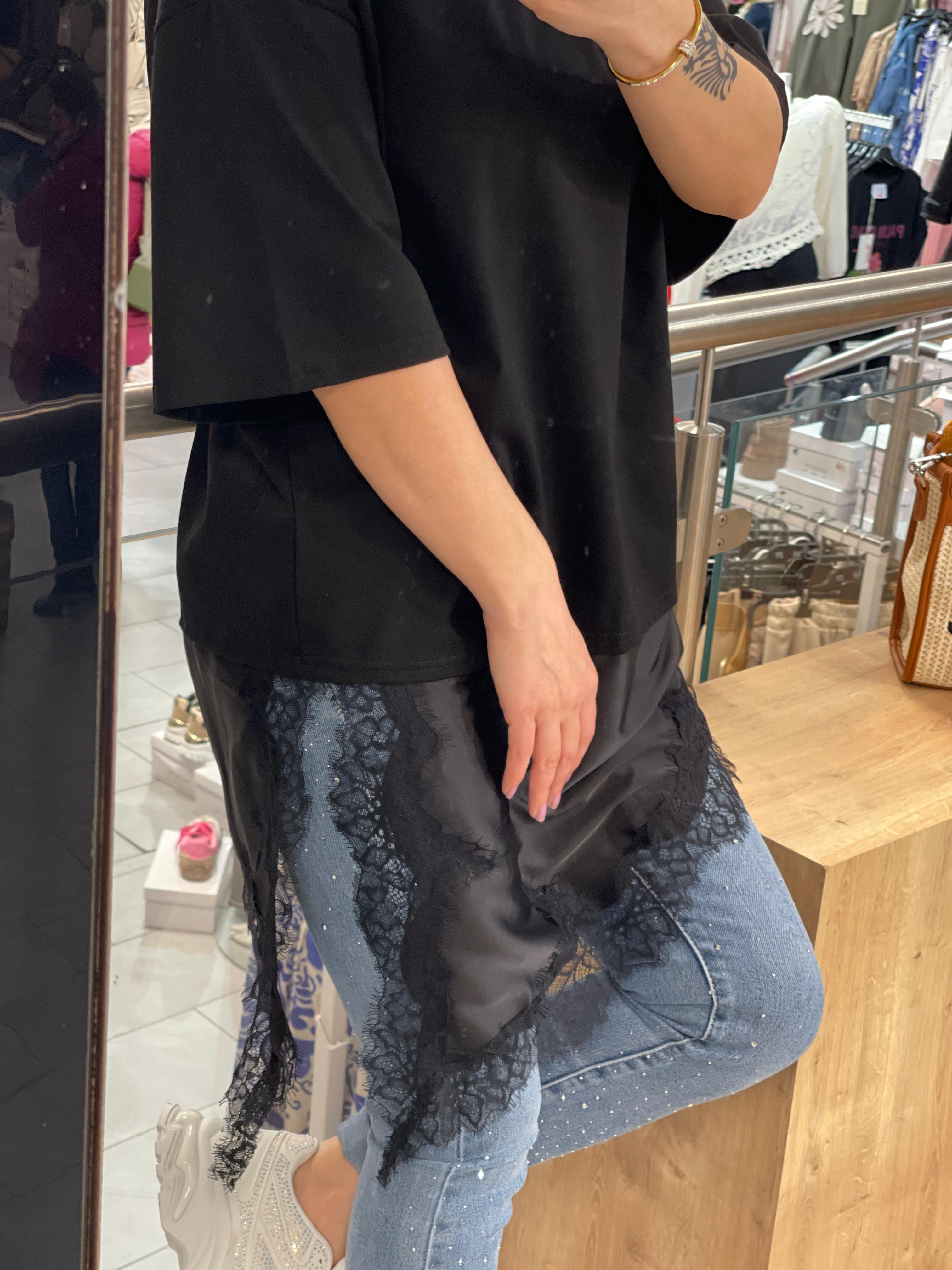 Camiseta con encaje Anna