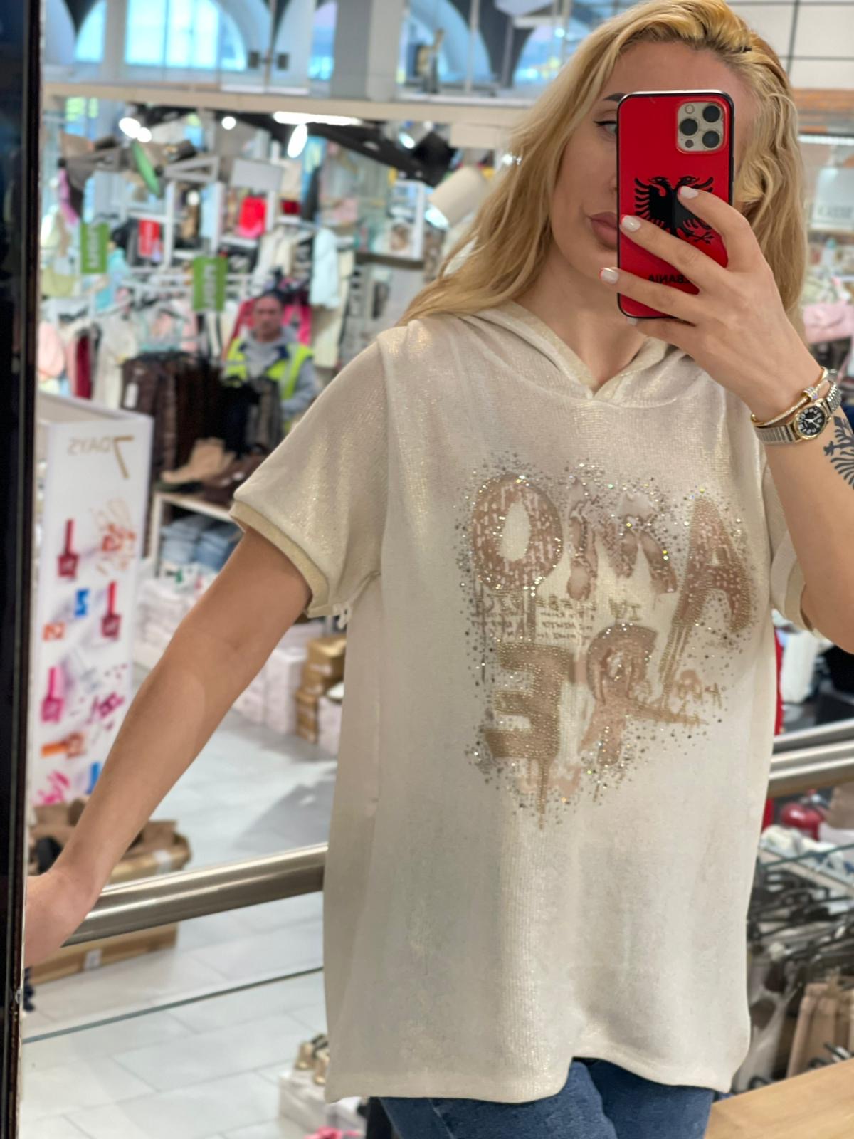 Viskose Kapuzen Shirt Liane