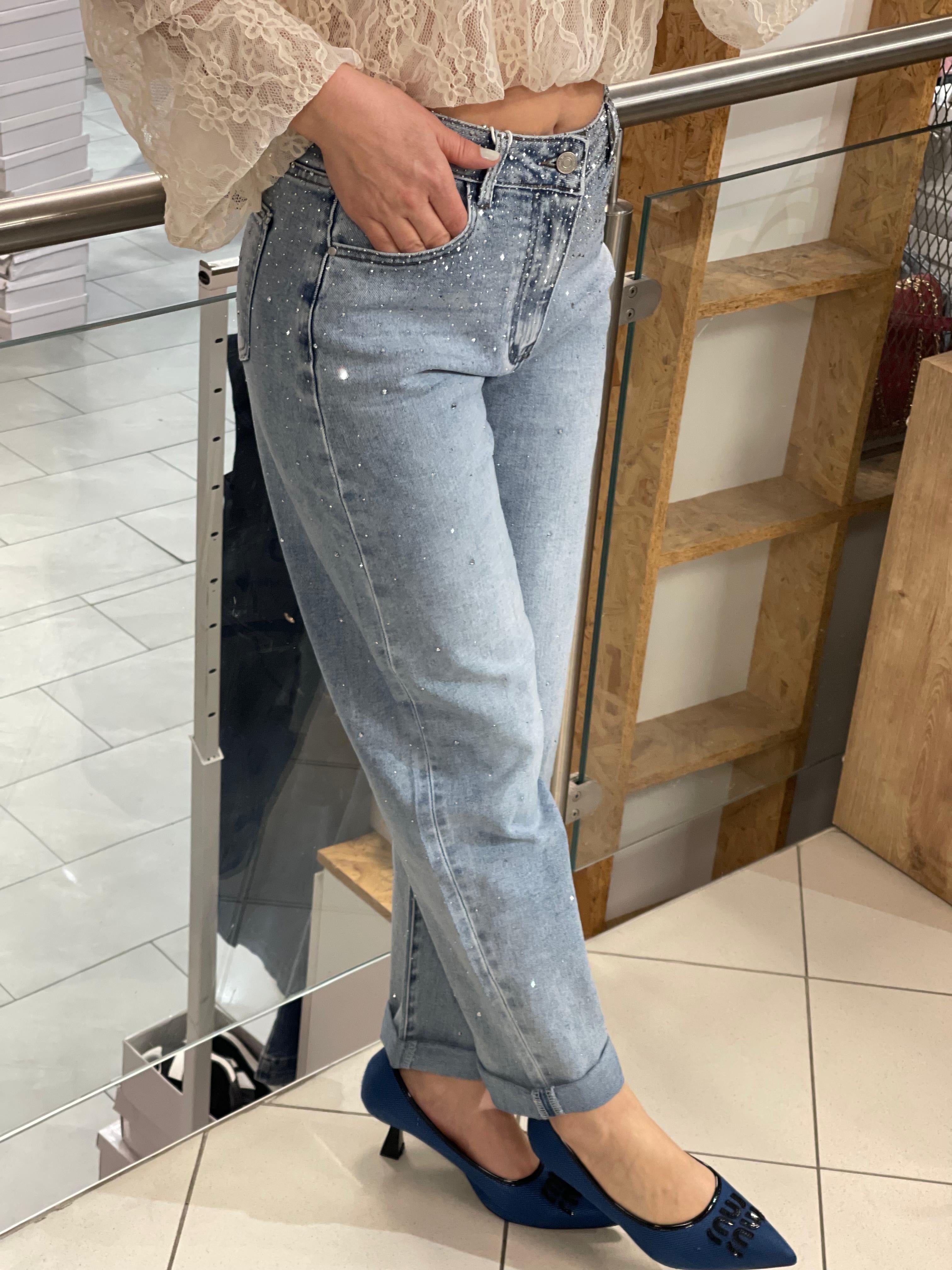 Mom Strass Jeans