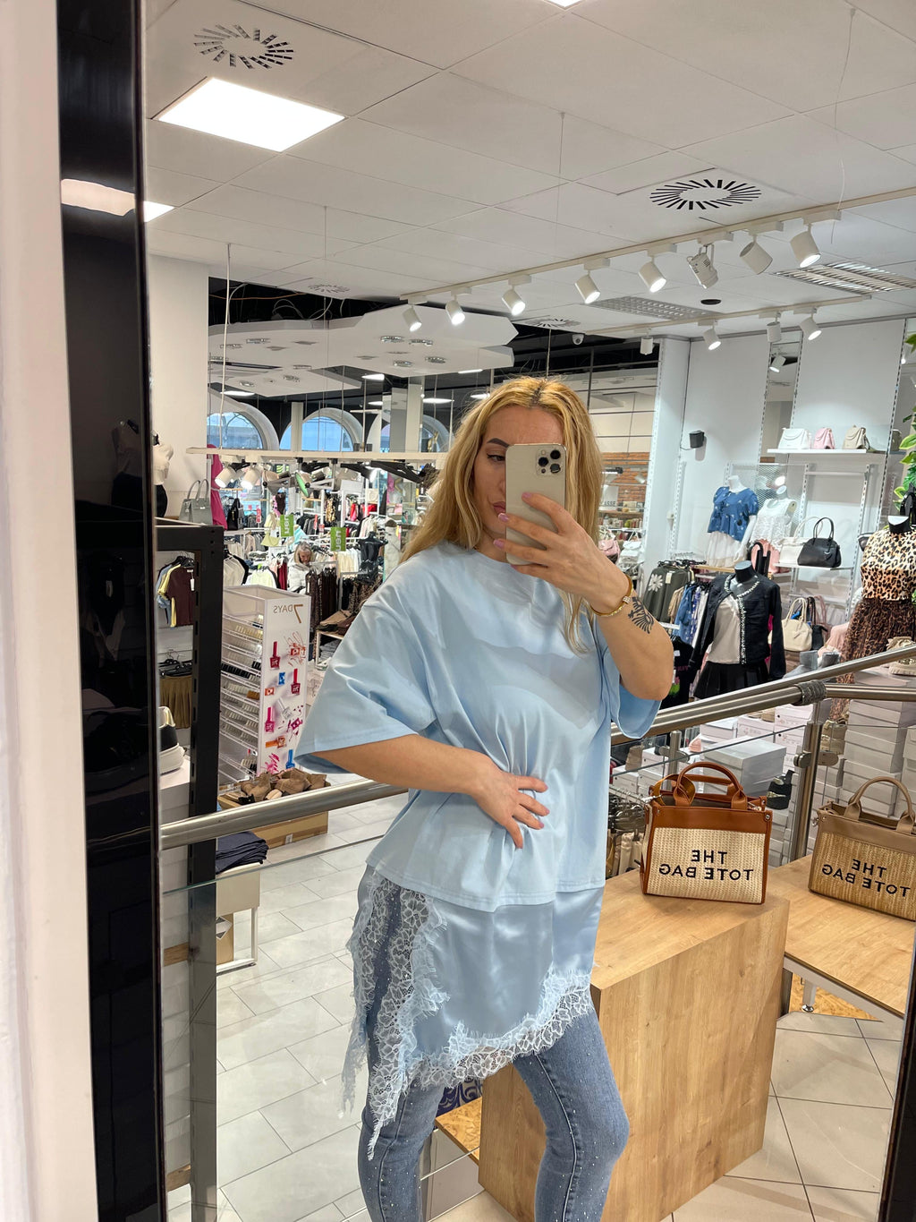 T-Shirt mit Spitze Anna