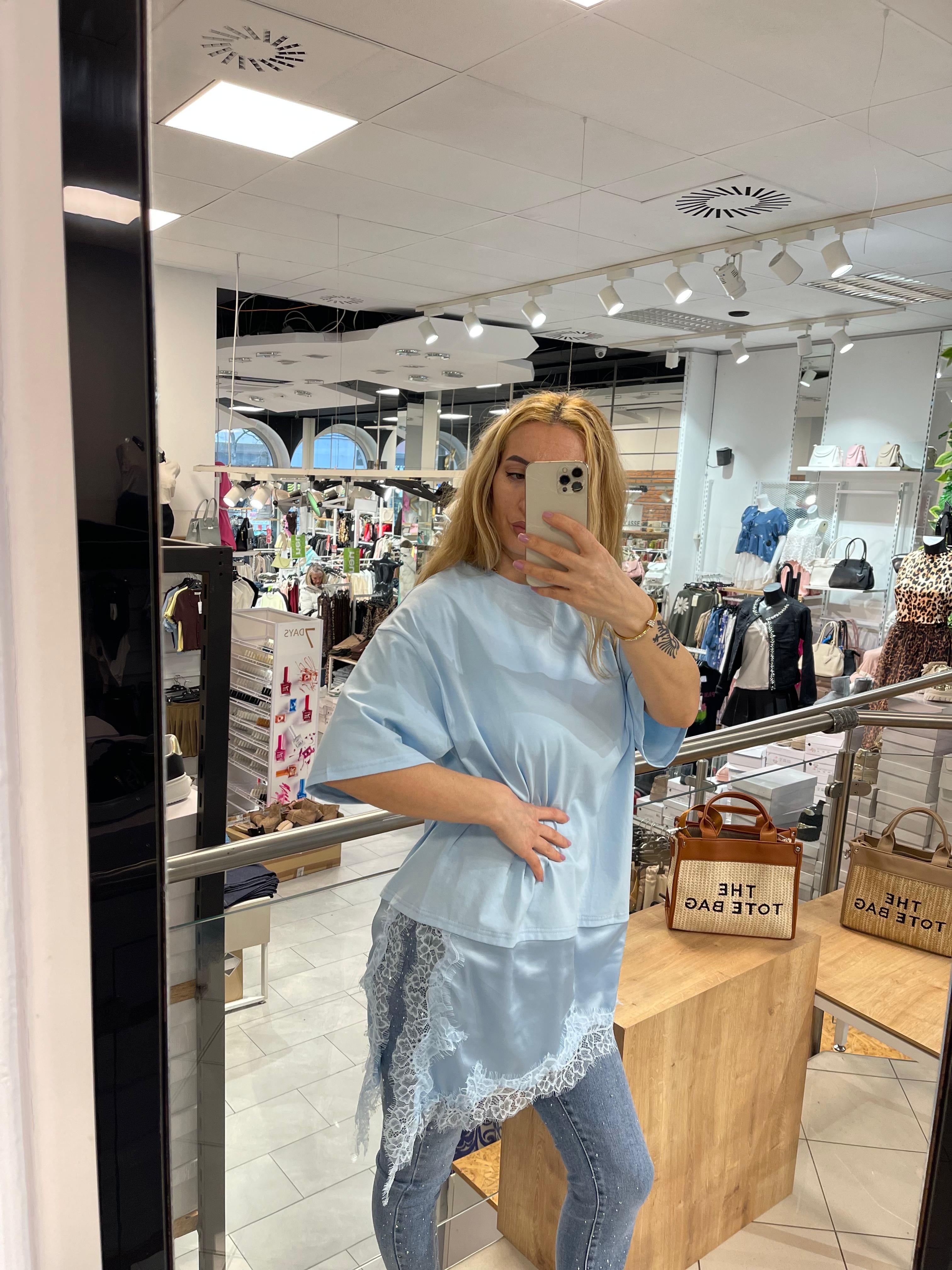T-Shirt mit Spitze Anna