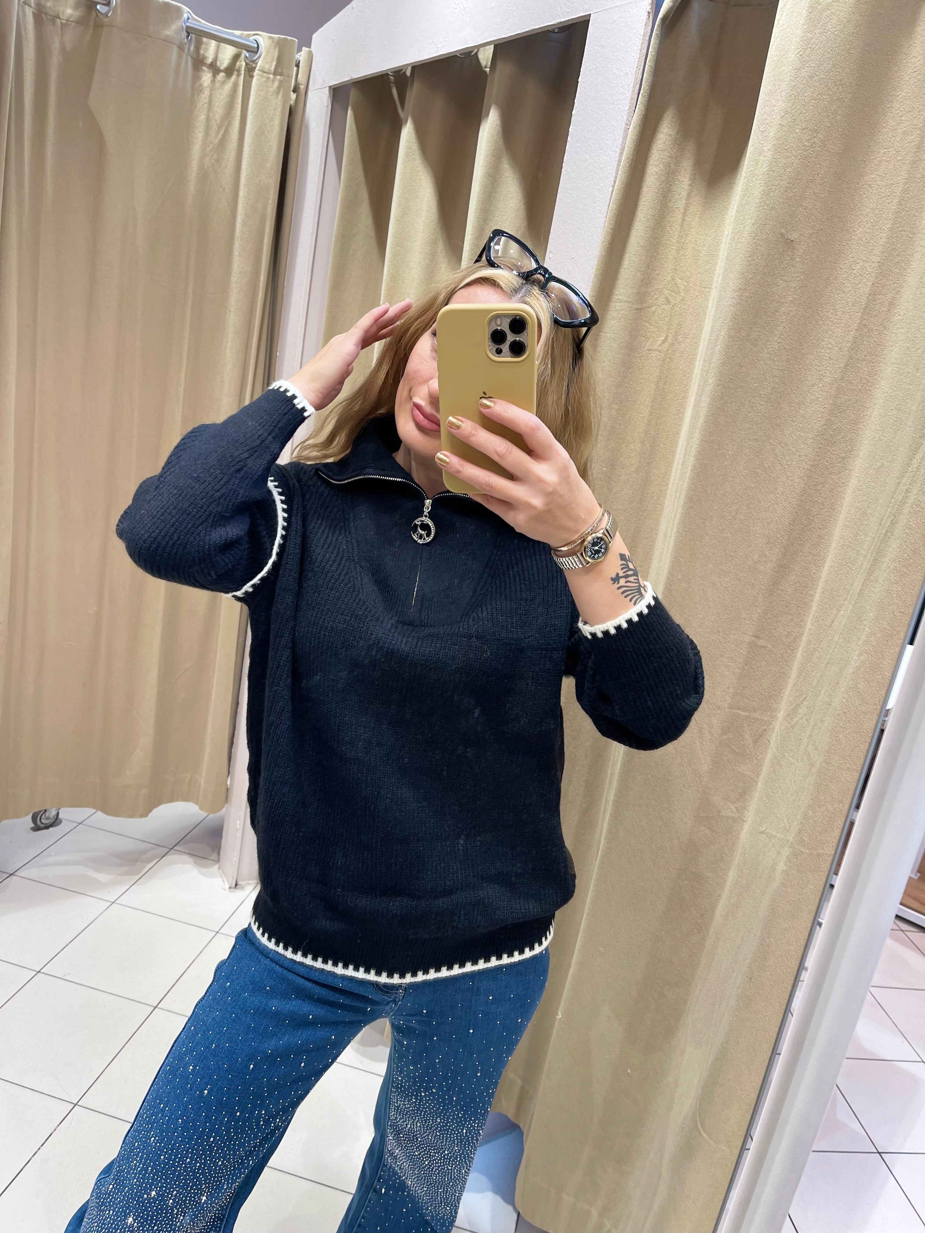 PULLOVER RIMA SCHWARZ