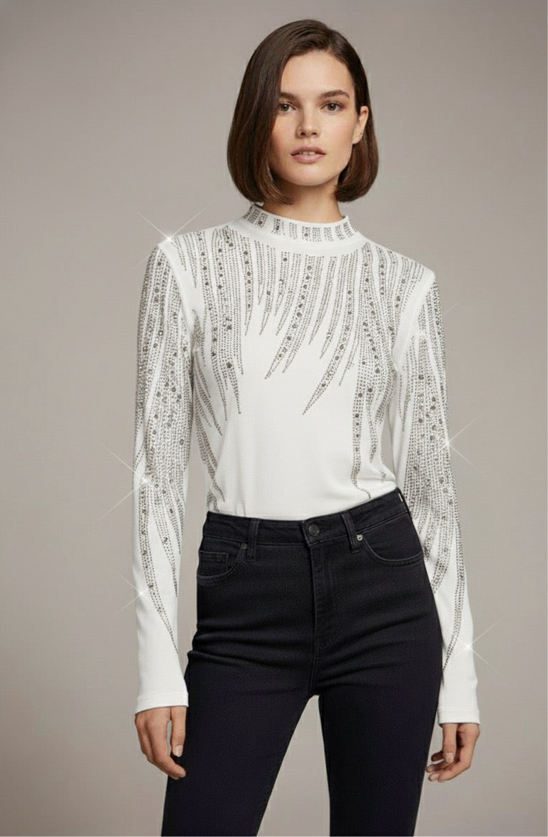 GLITZER OBERTEIL WEISS