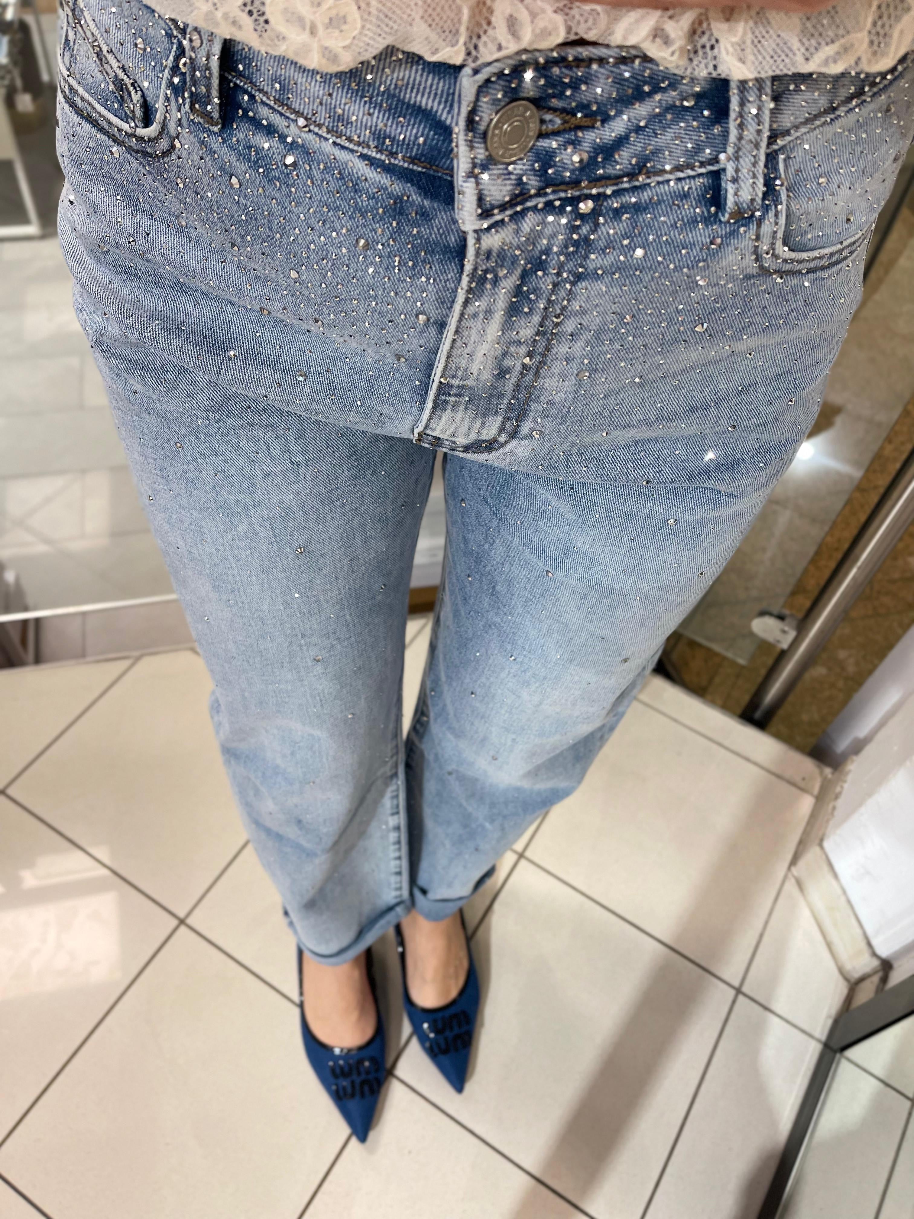Mom Strass Jeans